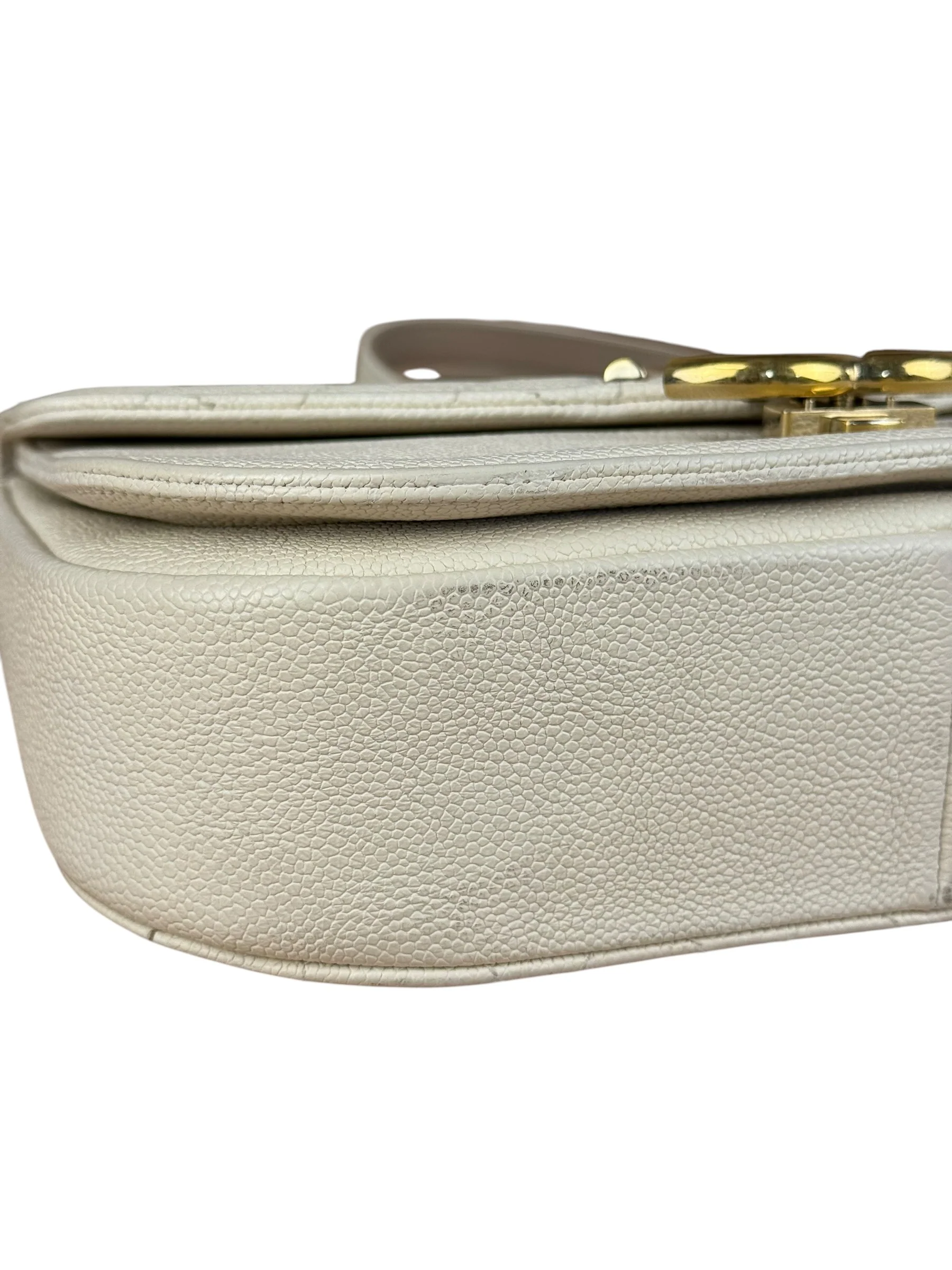 Chanel Ivory Caviar Quilted Coco Cuba Chain Top Handle Bag 2018 - Image 14