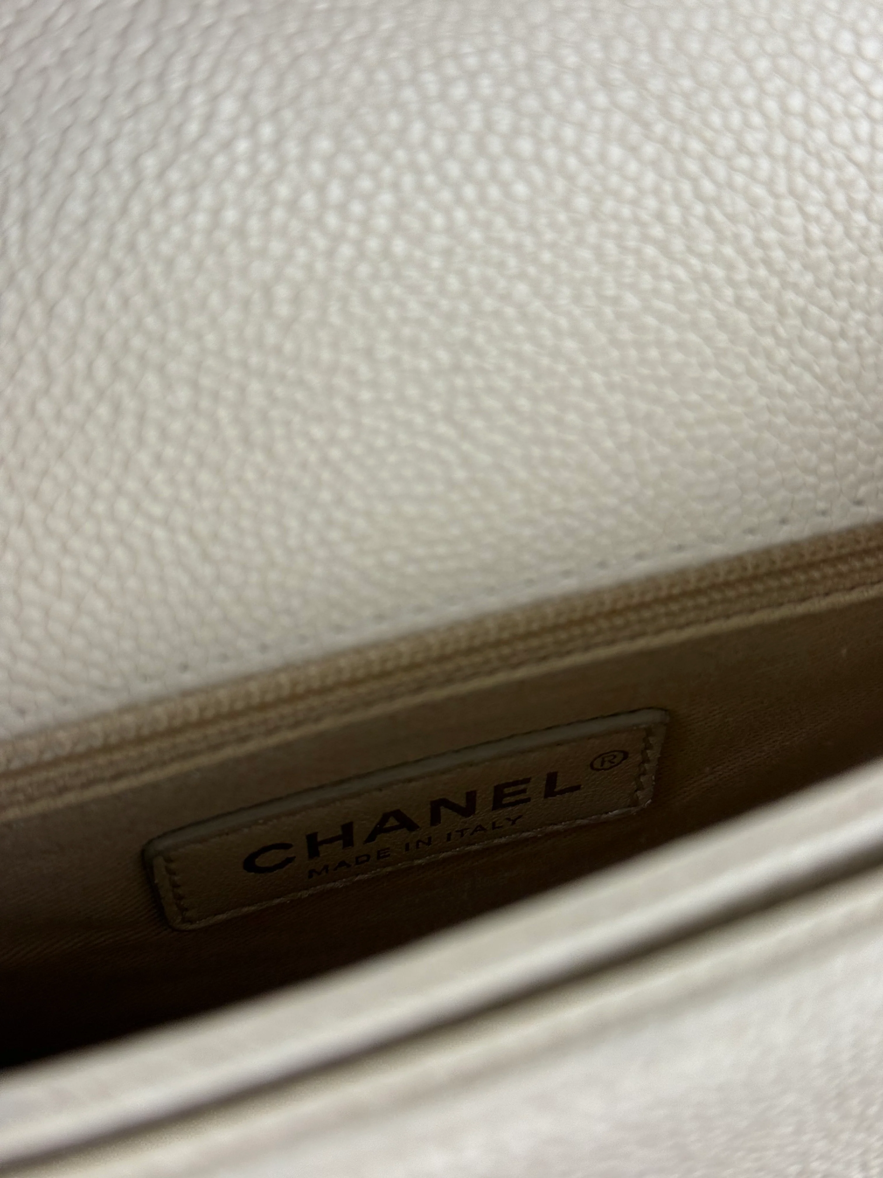 Chanel Ivory Caviar Quilted Coco Cuba Chain Top Handle Bag 2018 - Image 20
