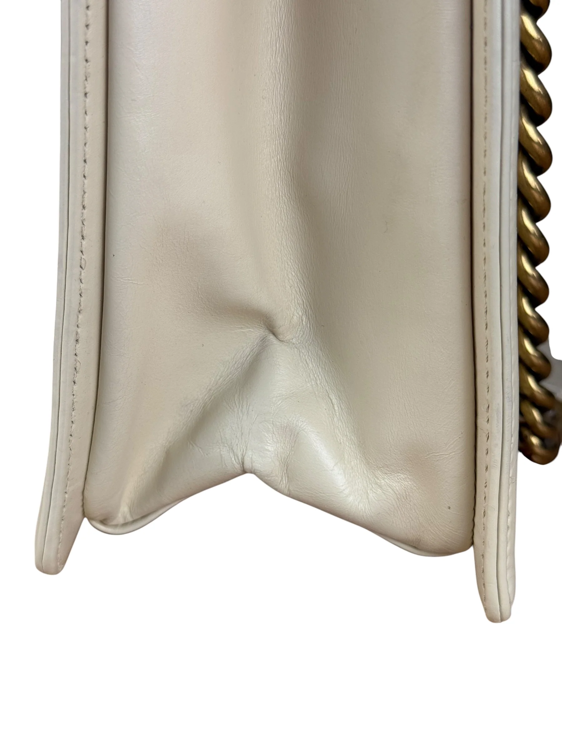 Chanel Ivory Leather Large Jetsetter Boy 2Way Handbag 2011 - Image 15