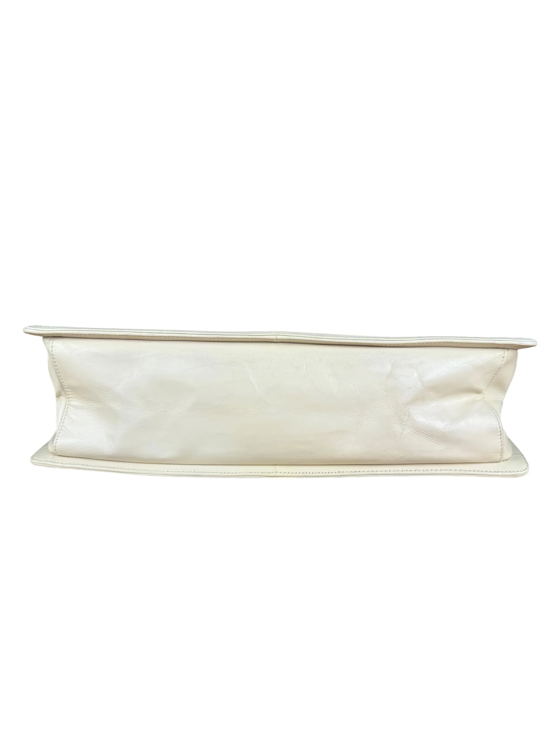 Chanel Ivory Leather Large Jetsetter Boy 2Way Handbag 2011 - Image 17