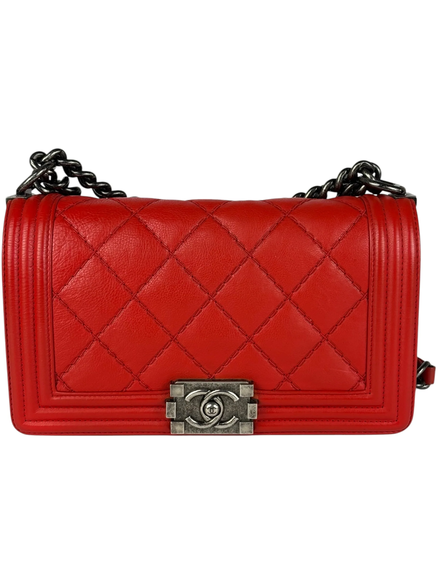 Chanel Leather Wild Stitch Medium Boy Bag 2013-2014