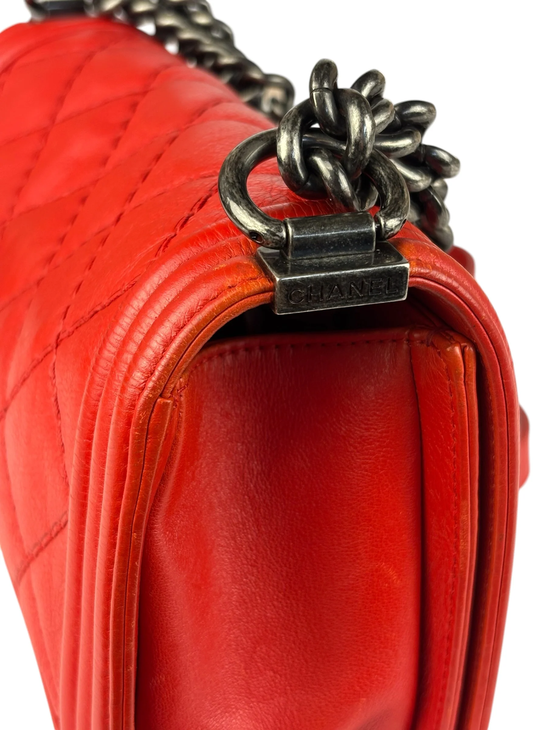 Chanel Leather Wild Stitch Medium Boy Bag 2013-2014 - Image 4
