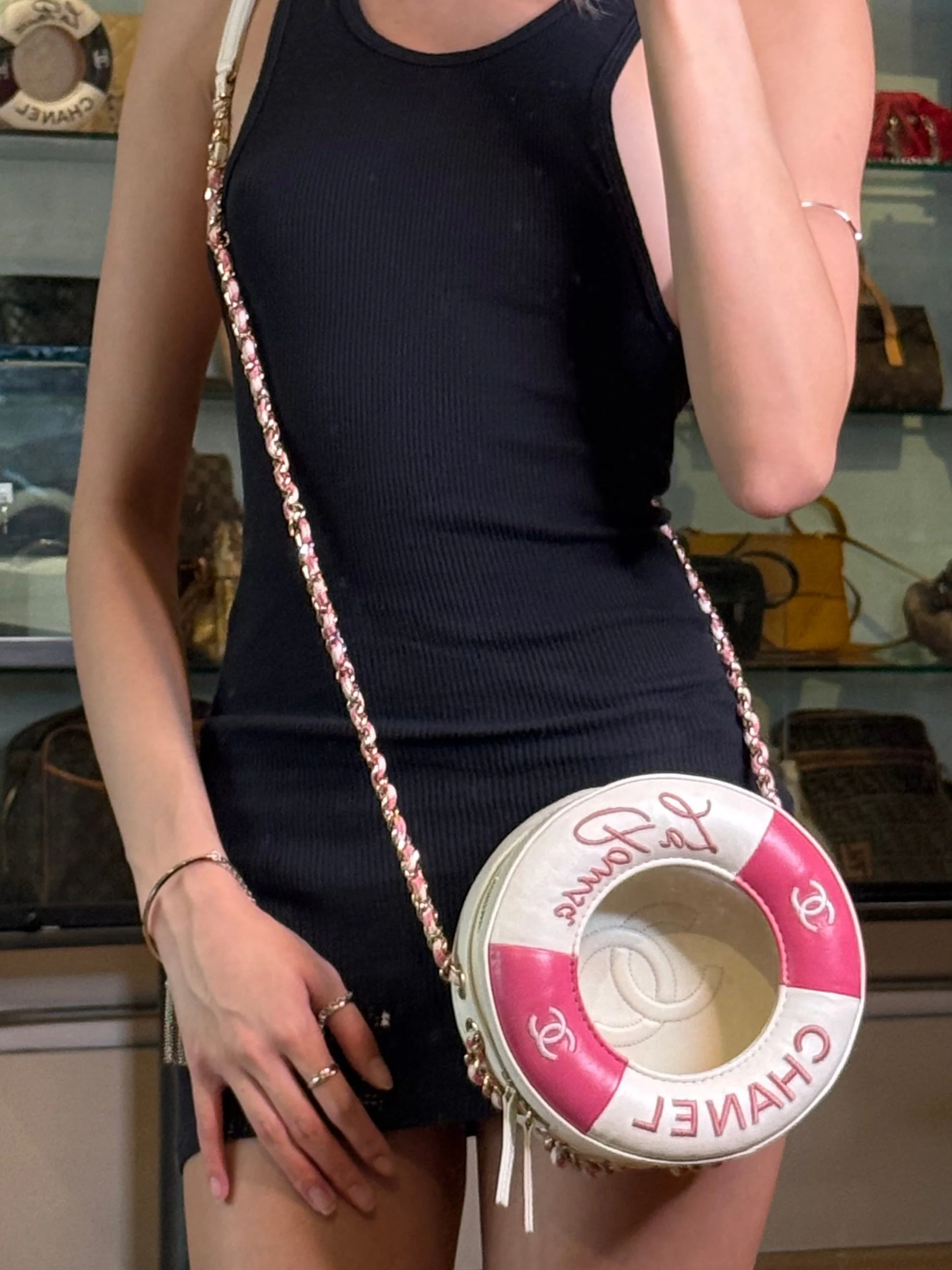 Chanel Limited Edition Pink Lifesaver Bag 2018 - Image 2