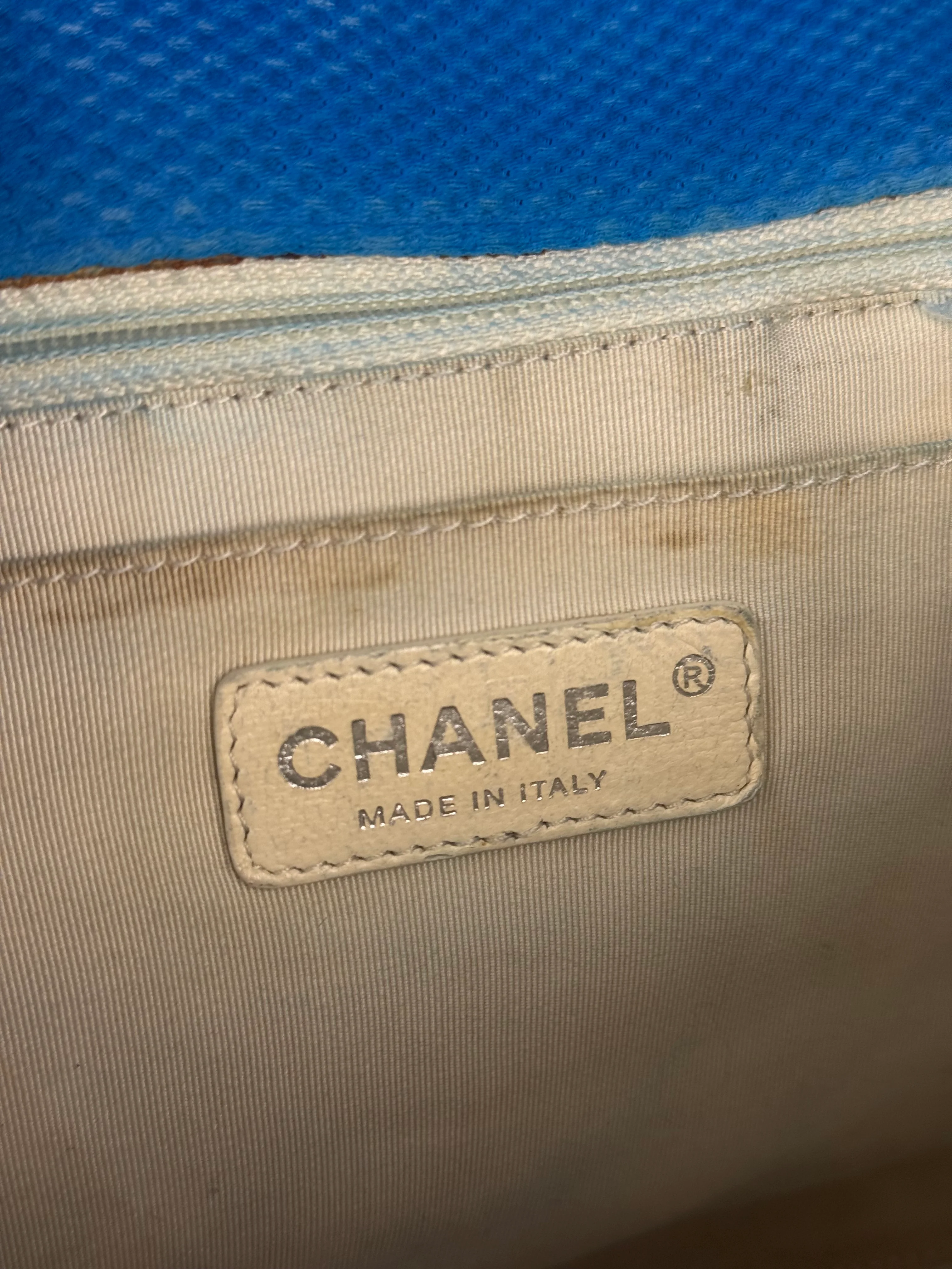 Chanel Medium Quilted Perforated Jersey Single Flap 2009 - Image 33