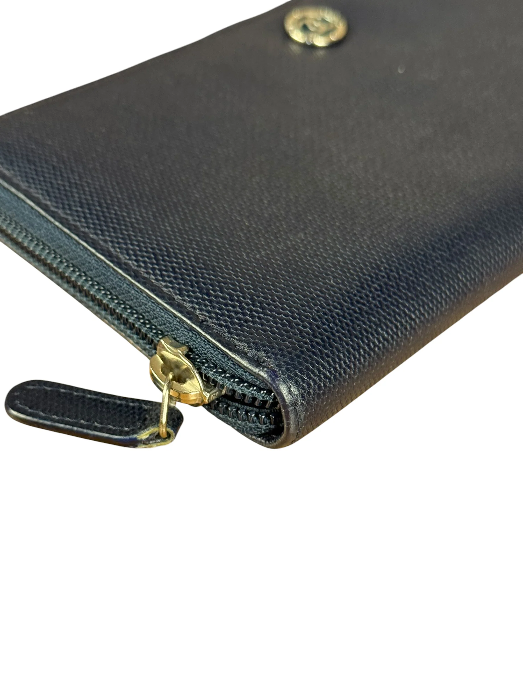 Chanel Navy Blue Long Zip Wallet - Image 13
