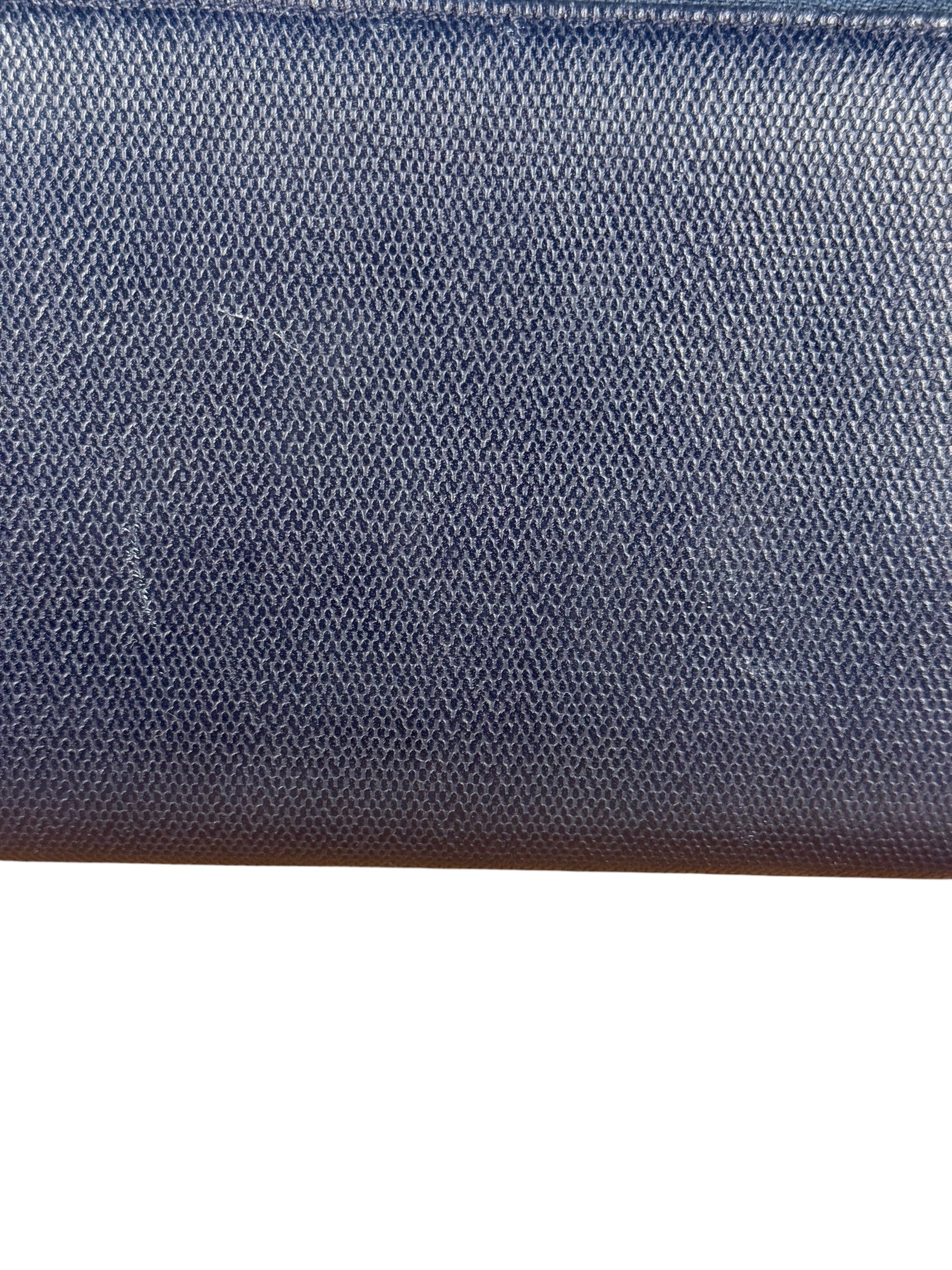Chanel Navy Blue Long Zip Wallet - Image 9