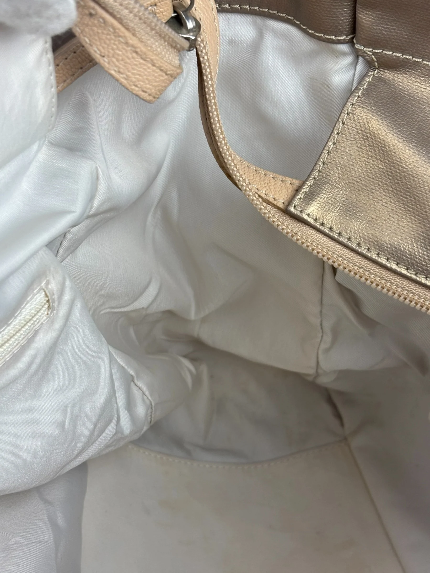 Chanel Paris-Biarritz Gold Quilted Tote Bag 2006 - Image 10