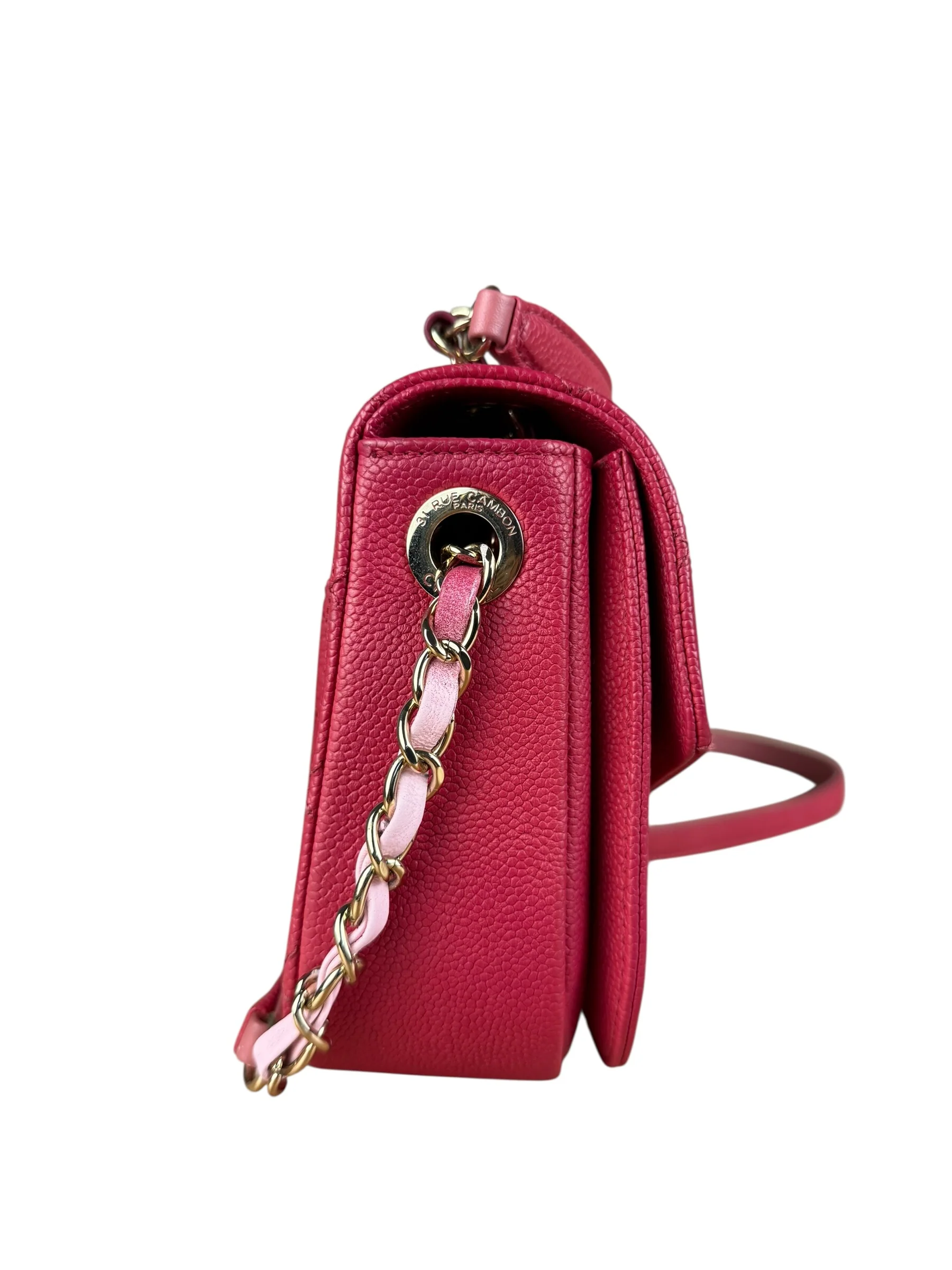 Chanel Pink Caviar Paris Cuba Thread Around Flap Bag 2018 - Image 8