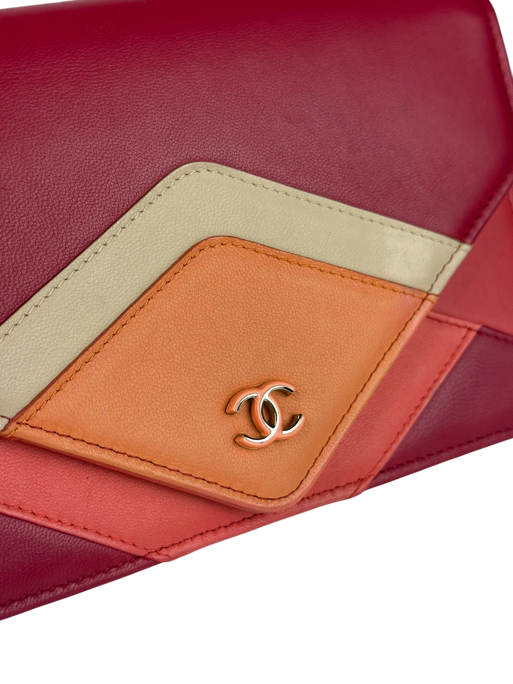 Chanel Pink Leather Wallet on Chain Crossbody Bag 2017 - Image 13