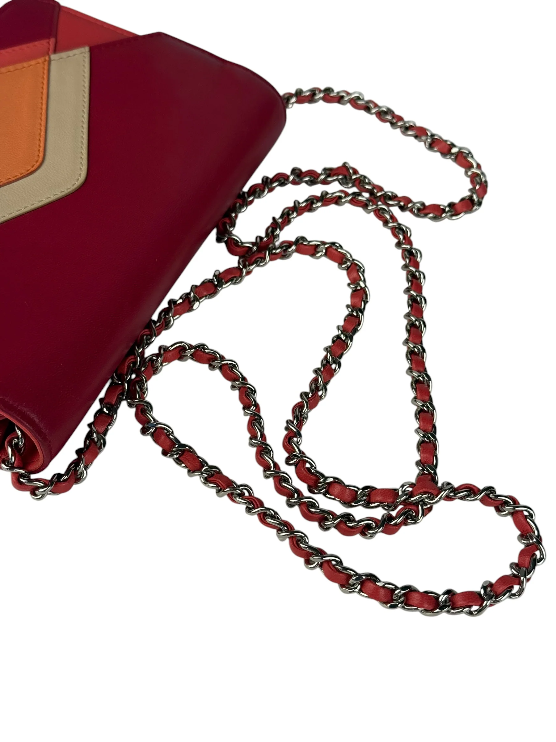 Chanel Pink Leather Wallet on Chain Crossbody Bag 2017 - Image 14