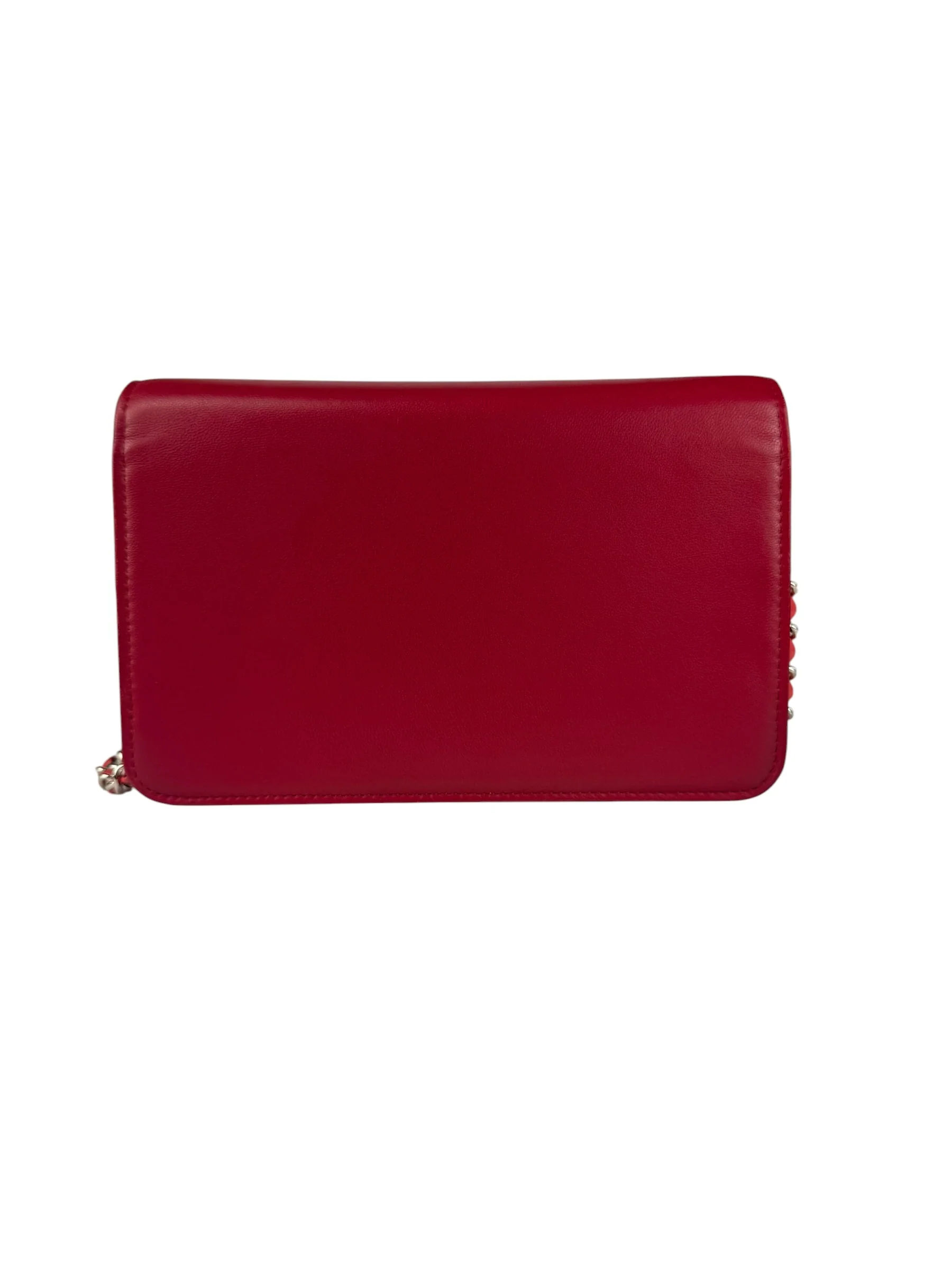 Chanel Pink Leather Wallet on Chain Crossbody Bag 2017 - Image 8