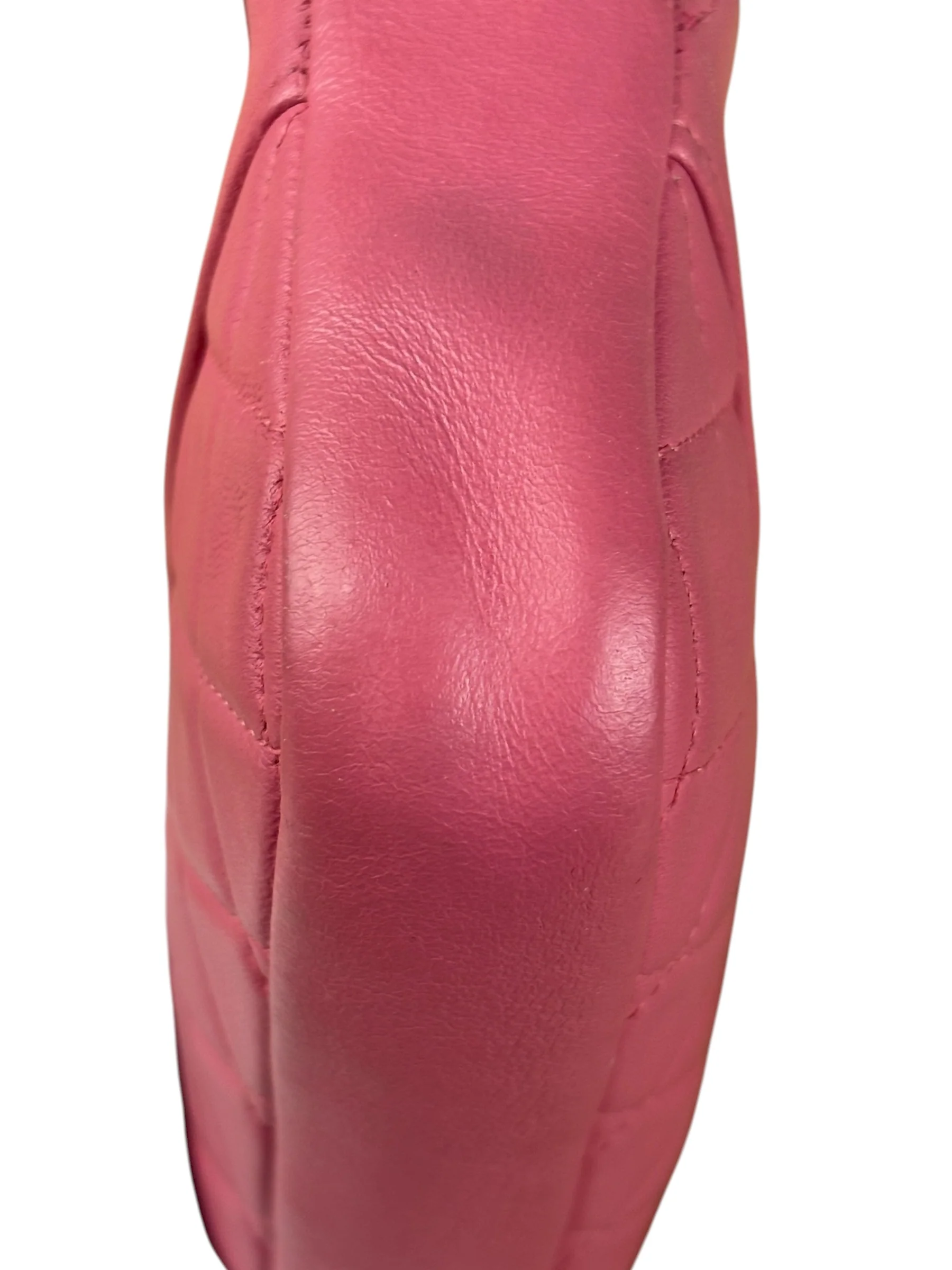 Chanel Pink Quilted Leather Zip Wallet on Chain Bag 2018 - Image 9