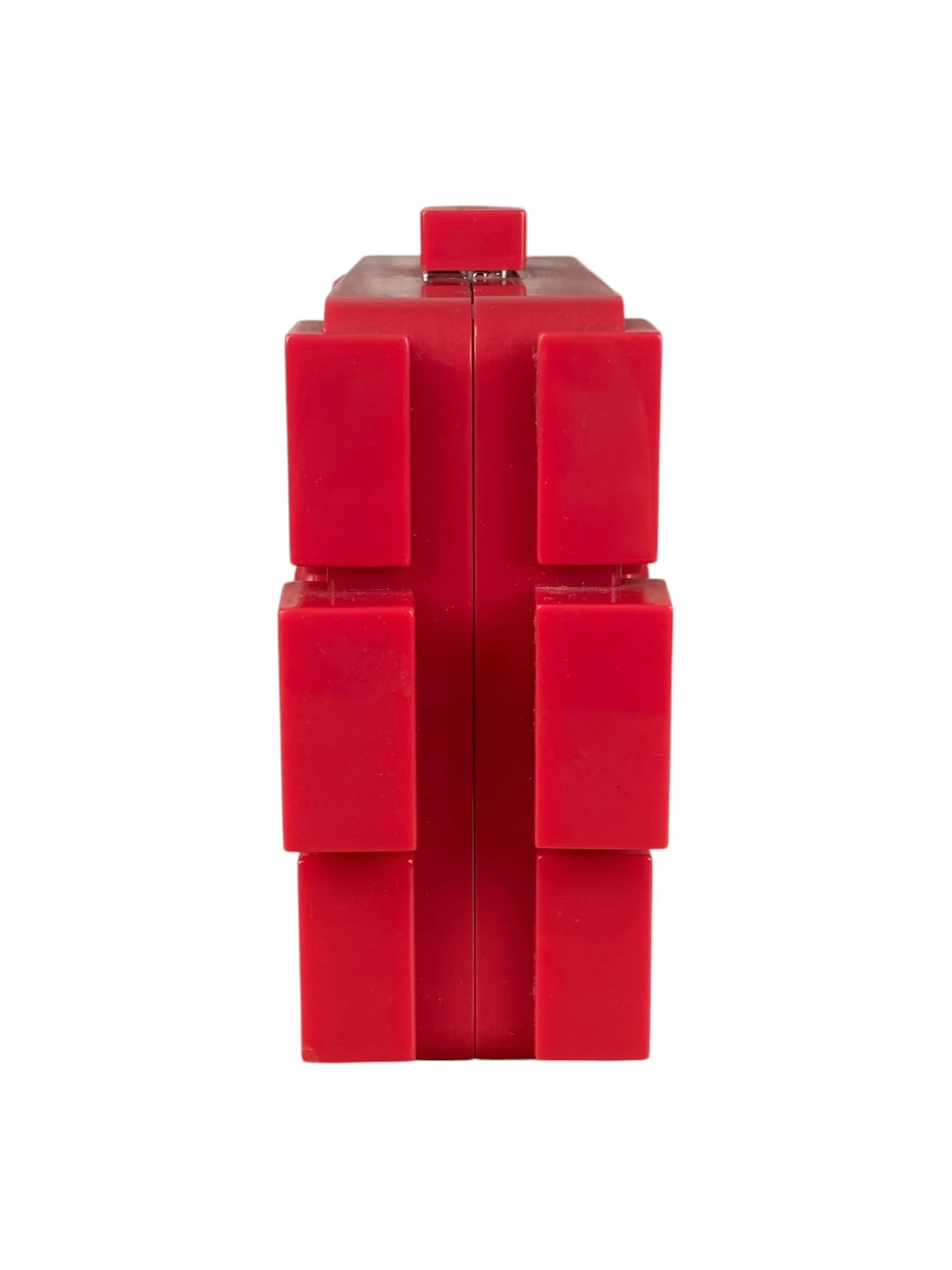 Chanel Rare Pink Plexi Brick Lego Clutch/Shoulder Bag 2014 - Image 9