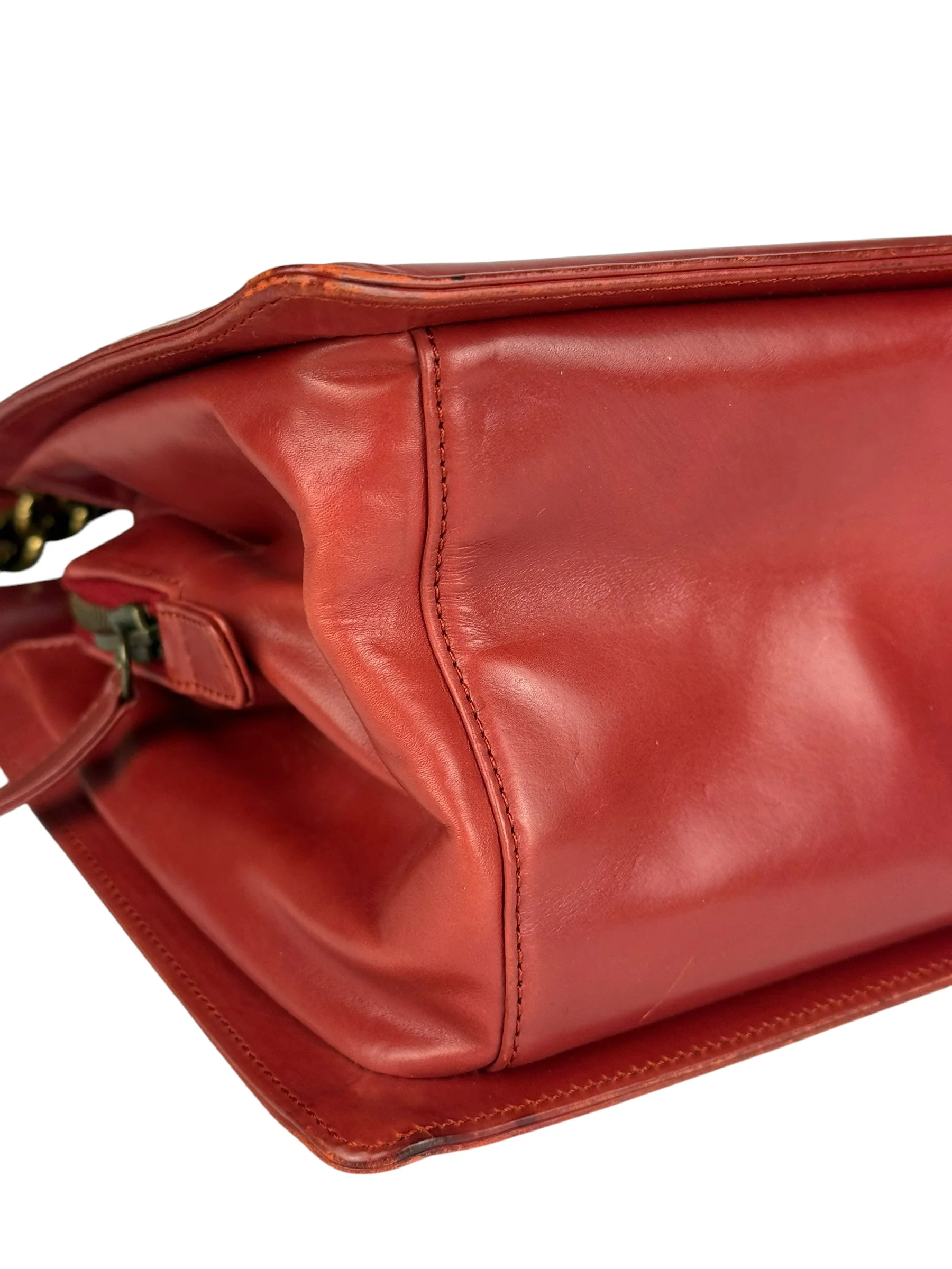 Chanel Red Leather Large Jetsetter Boy 2Way Handbag 2011 - Image 22
