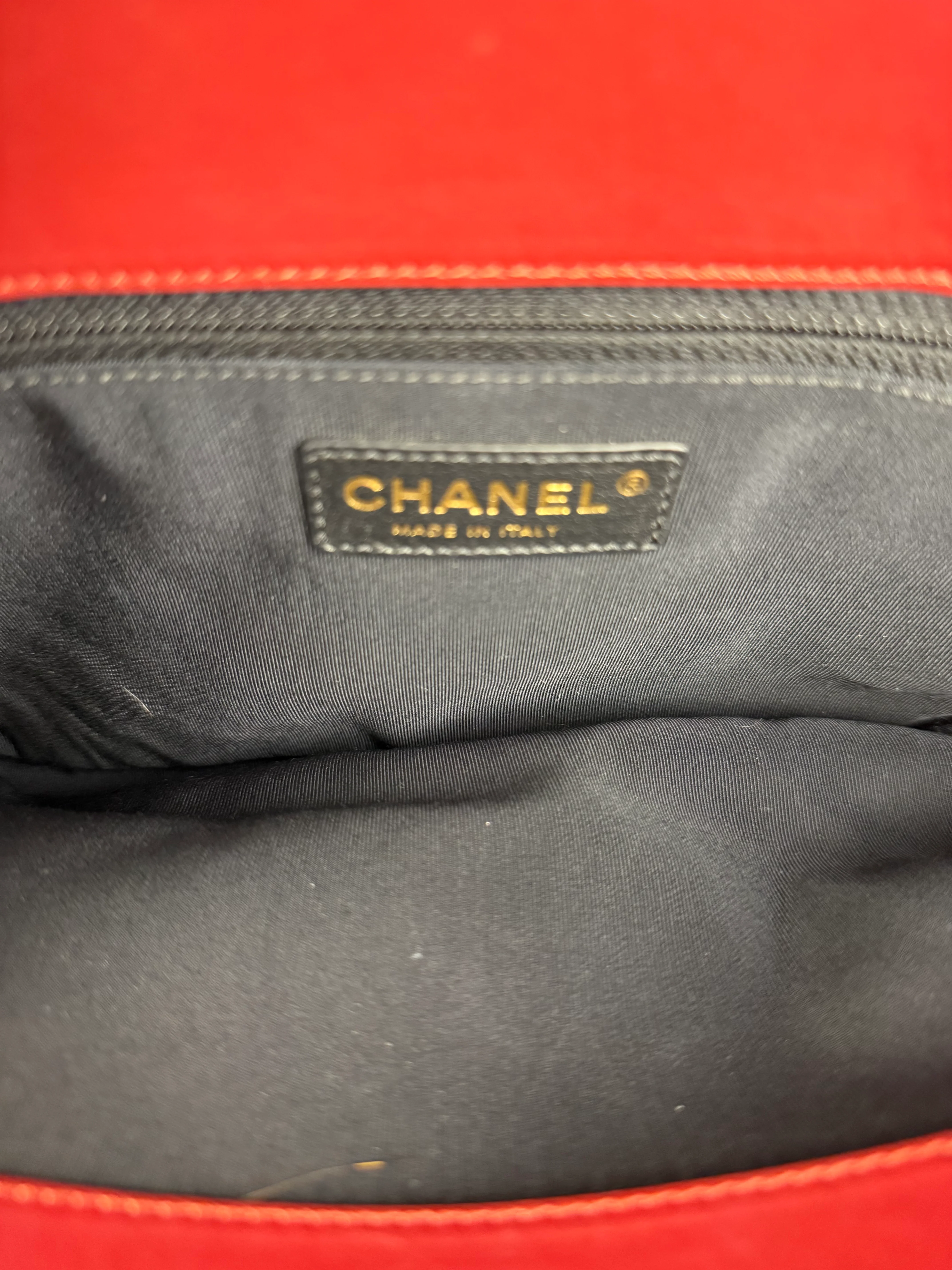 Chanel Red Leather Large Jetsetter Boy 2Way Handbag 2011 - Image 27