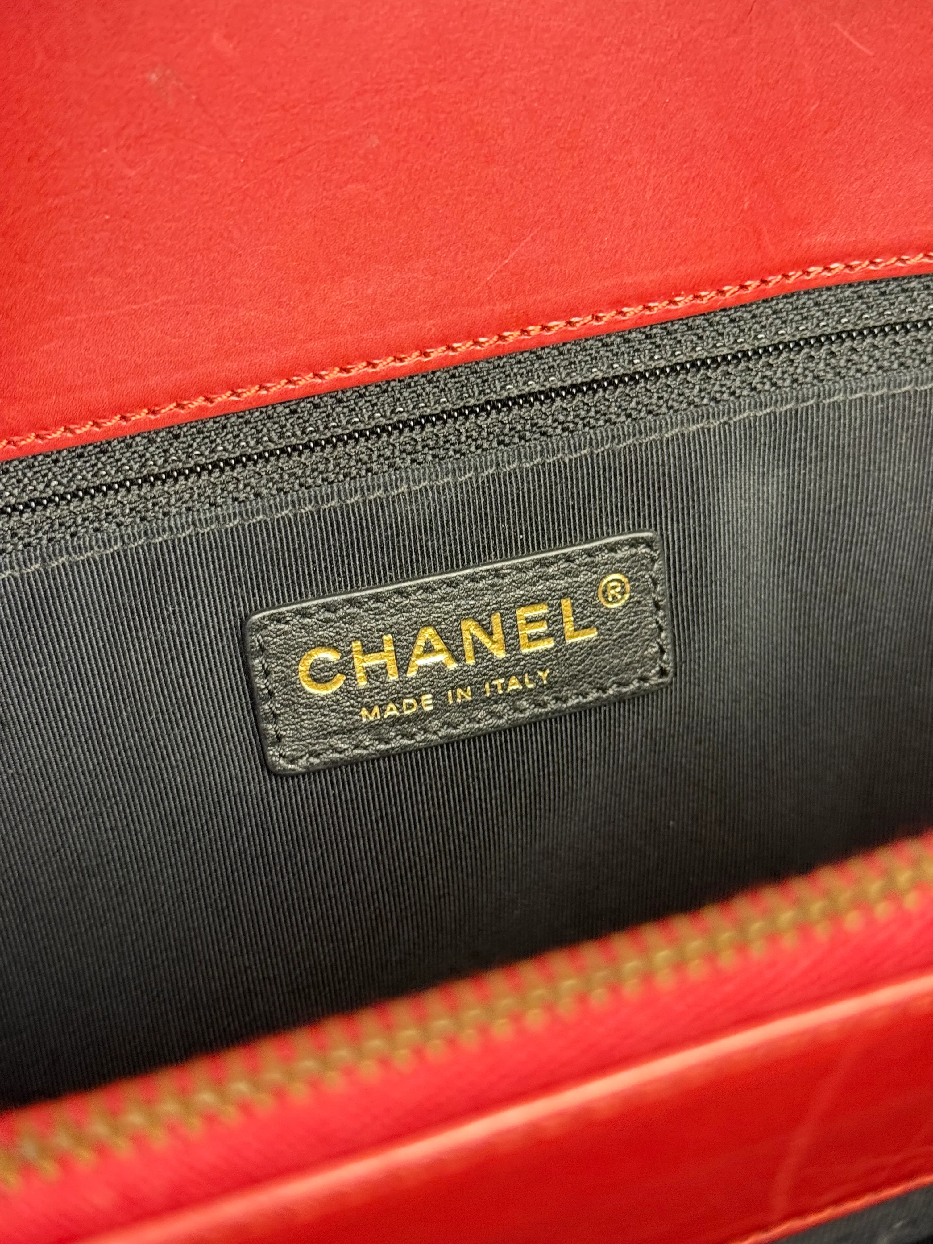 Chanel Red Leather Large Jetsetter Boy 2Way Handbag 2011 - Image 30
