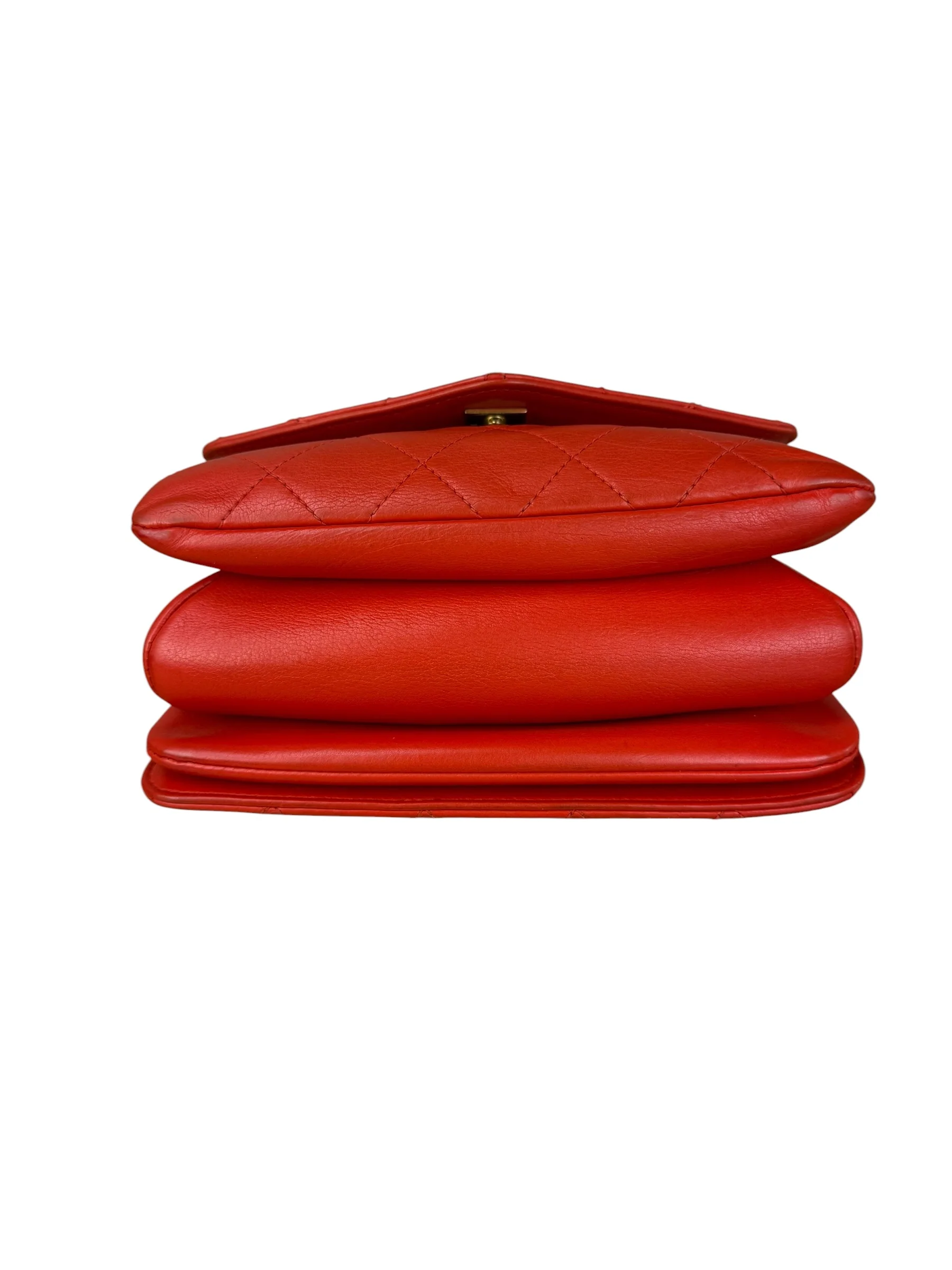 Chanel Red Quilted Coco Handle 2Way Handbag 2019 - Image 11