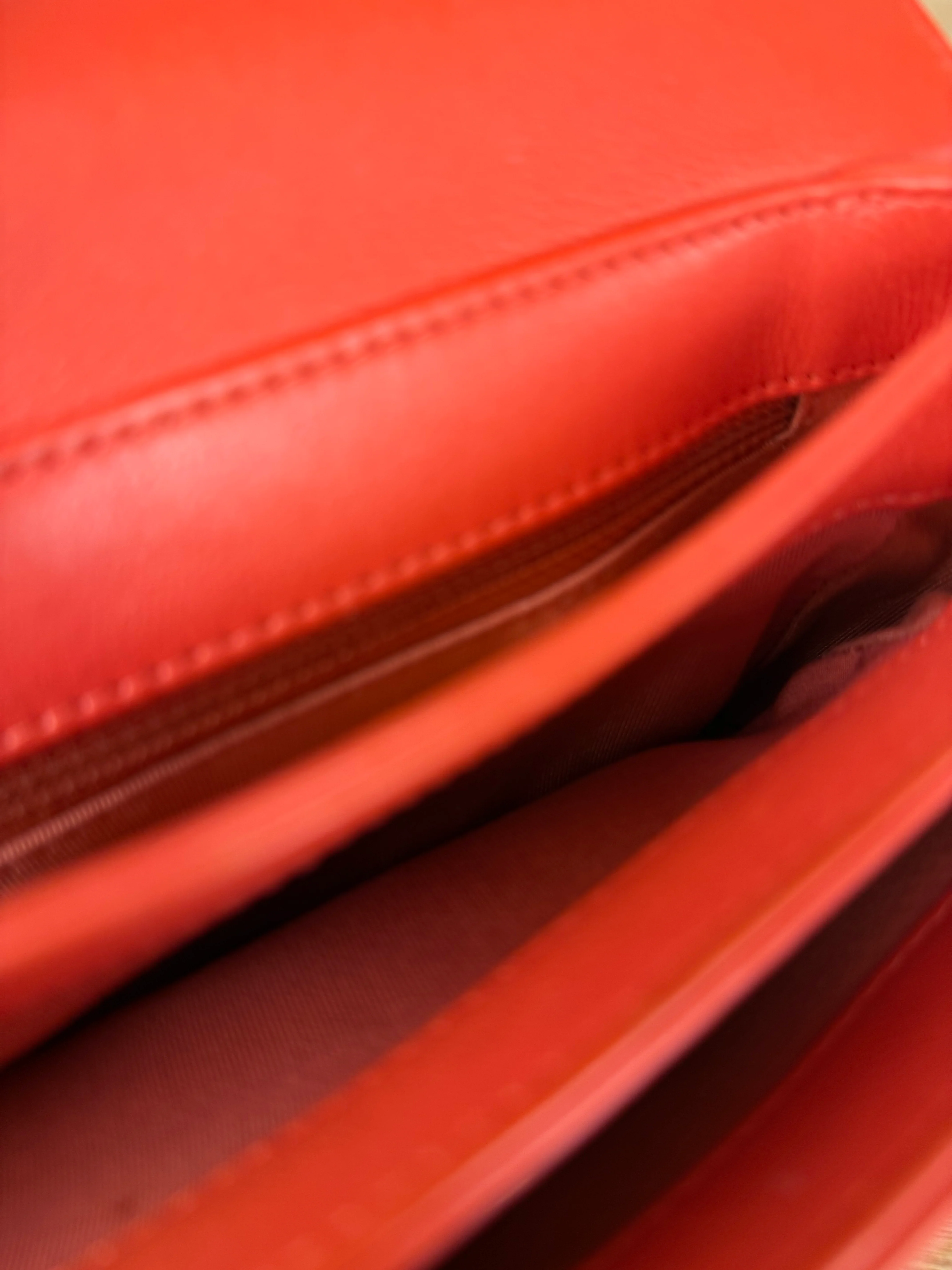 Chanel Red Quilted Coco Handle 2Way Handbag 2019 - Image 16