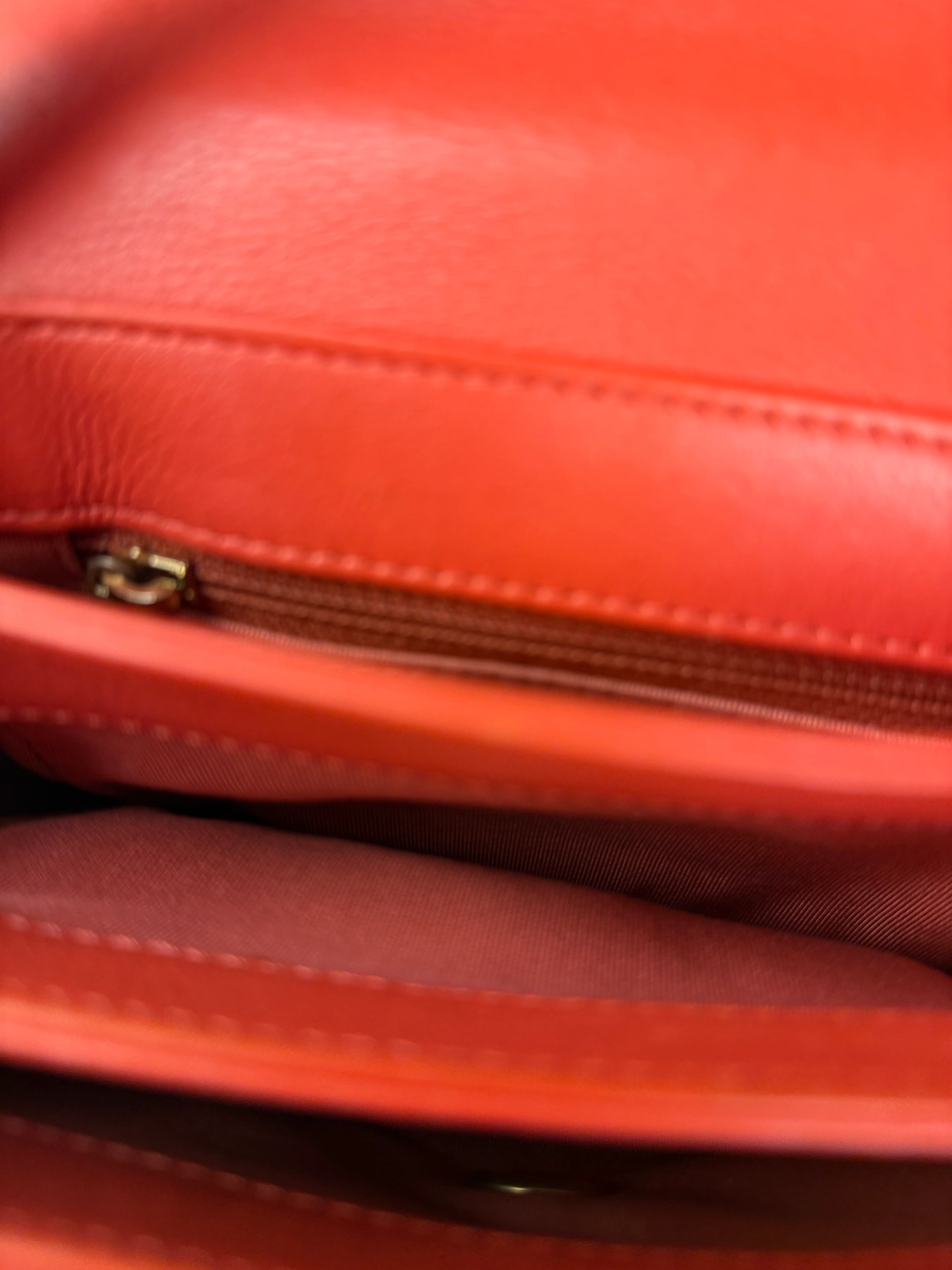 Chanel Red Quilted Coco Handle 2Way Handbag 2019 - Image 17