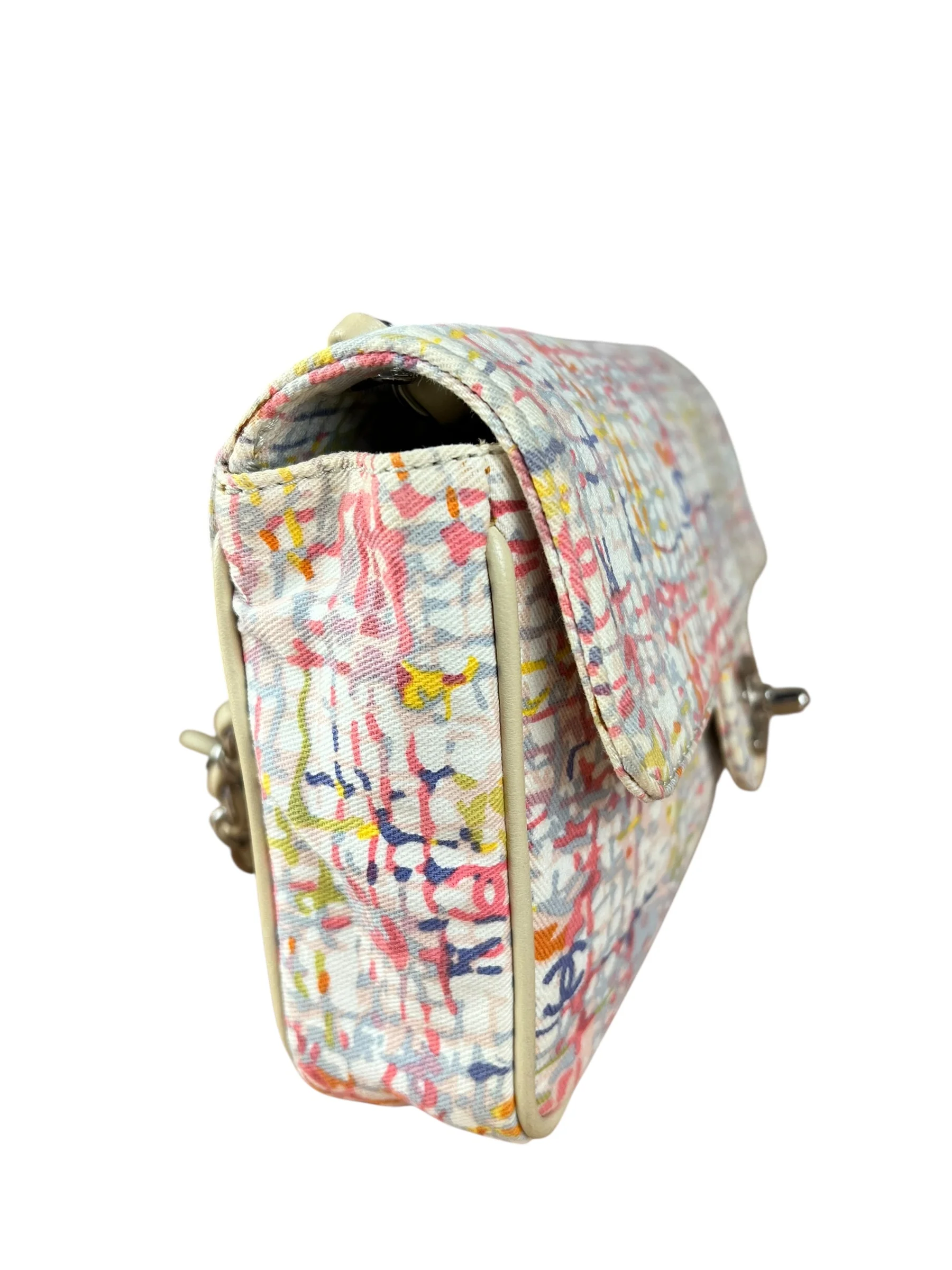 Chanel Small Watercolor Cover Canvas Flap Bag 2004 - Image 11