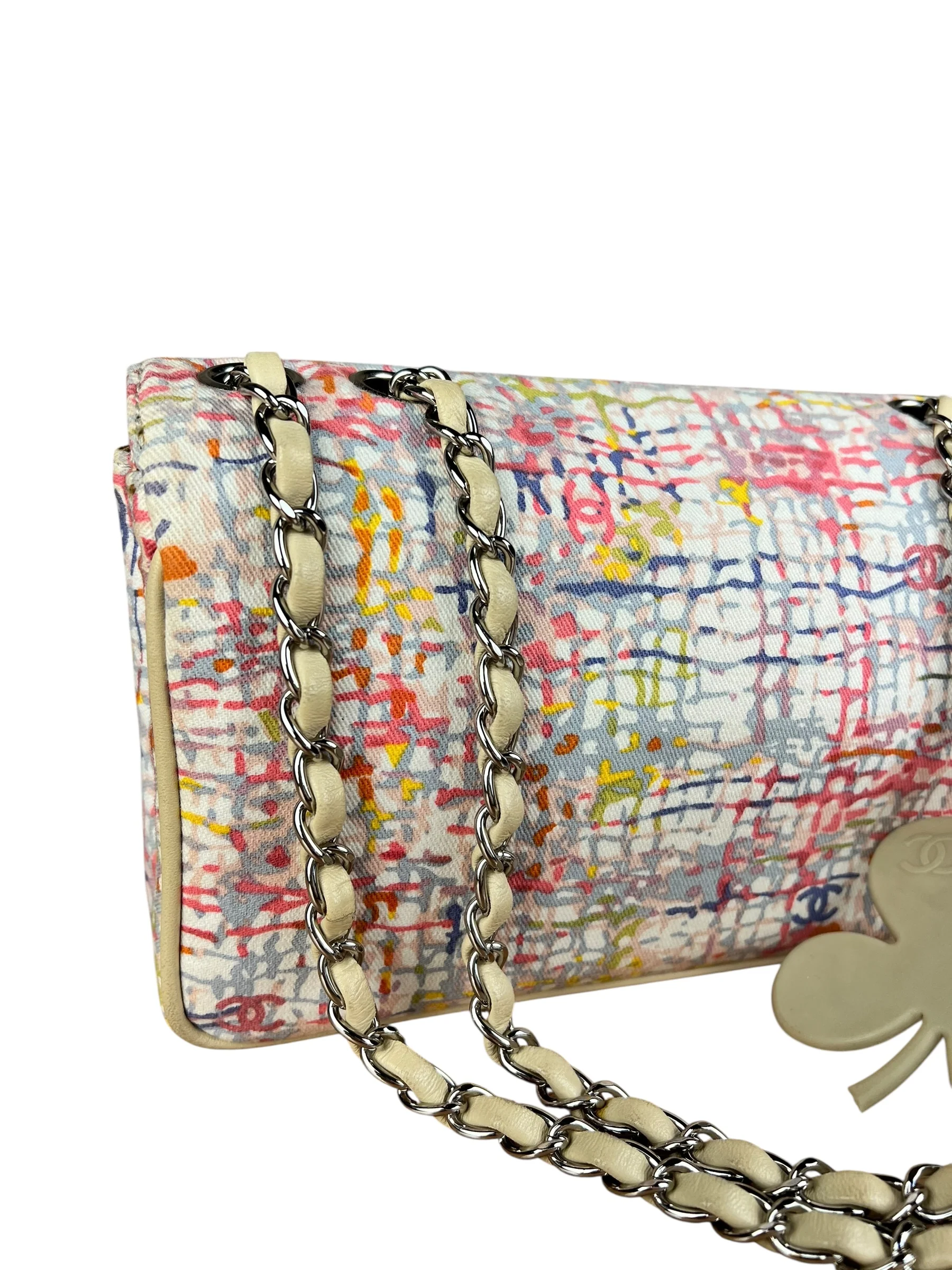 Chanel Small Watercolor Cover Canvas Flap Bag 2004 - Image 14