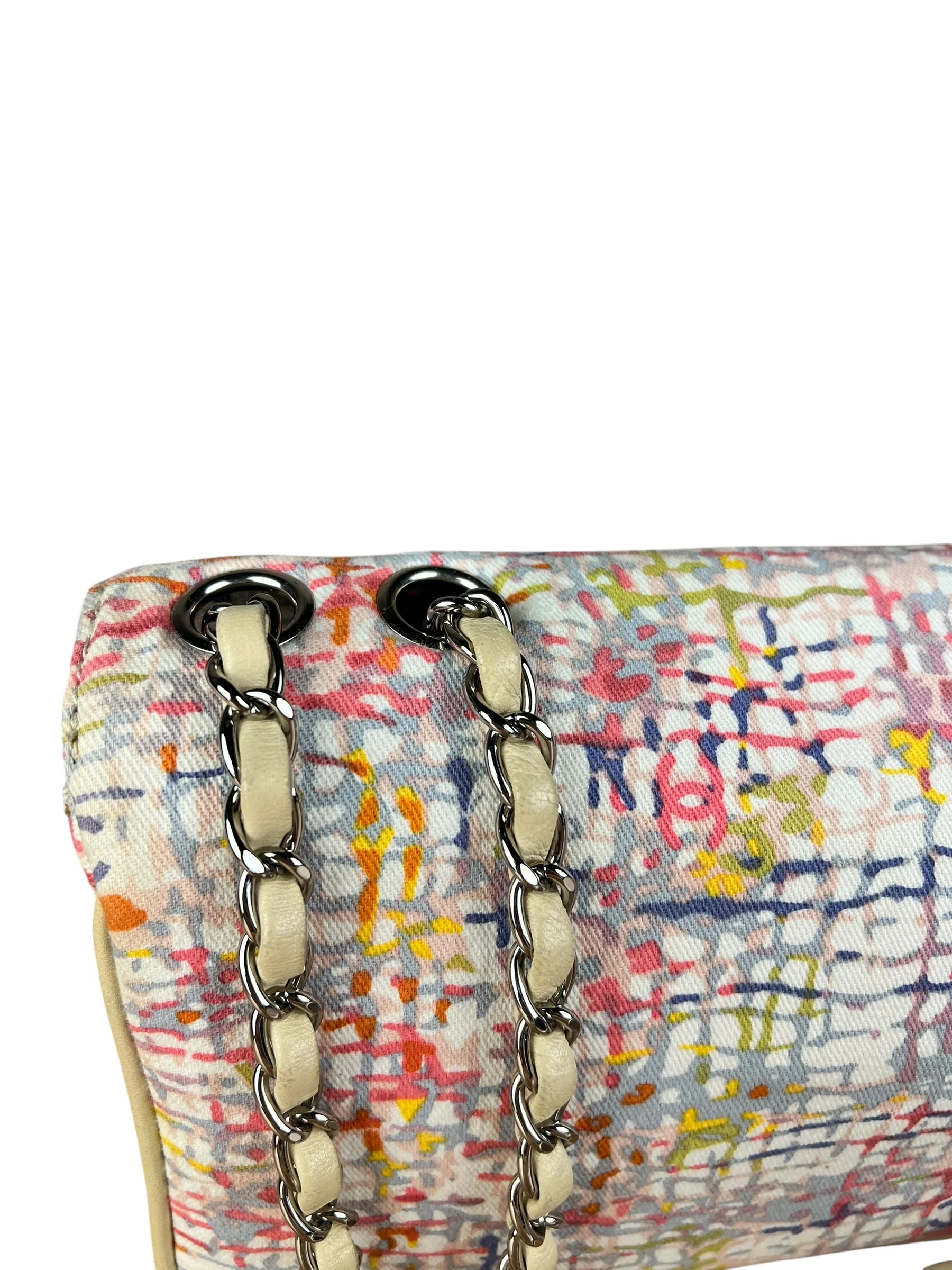Chanel Small Watercolor Cover Canvas Flap Bag 2004 - Image 15
