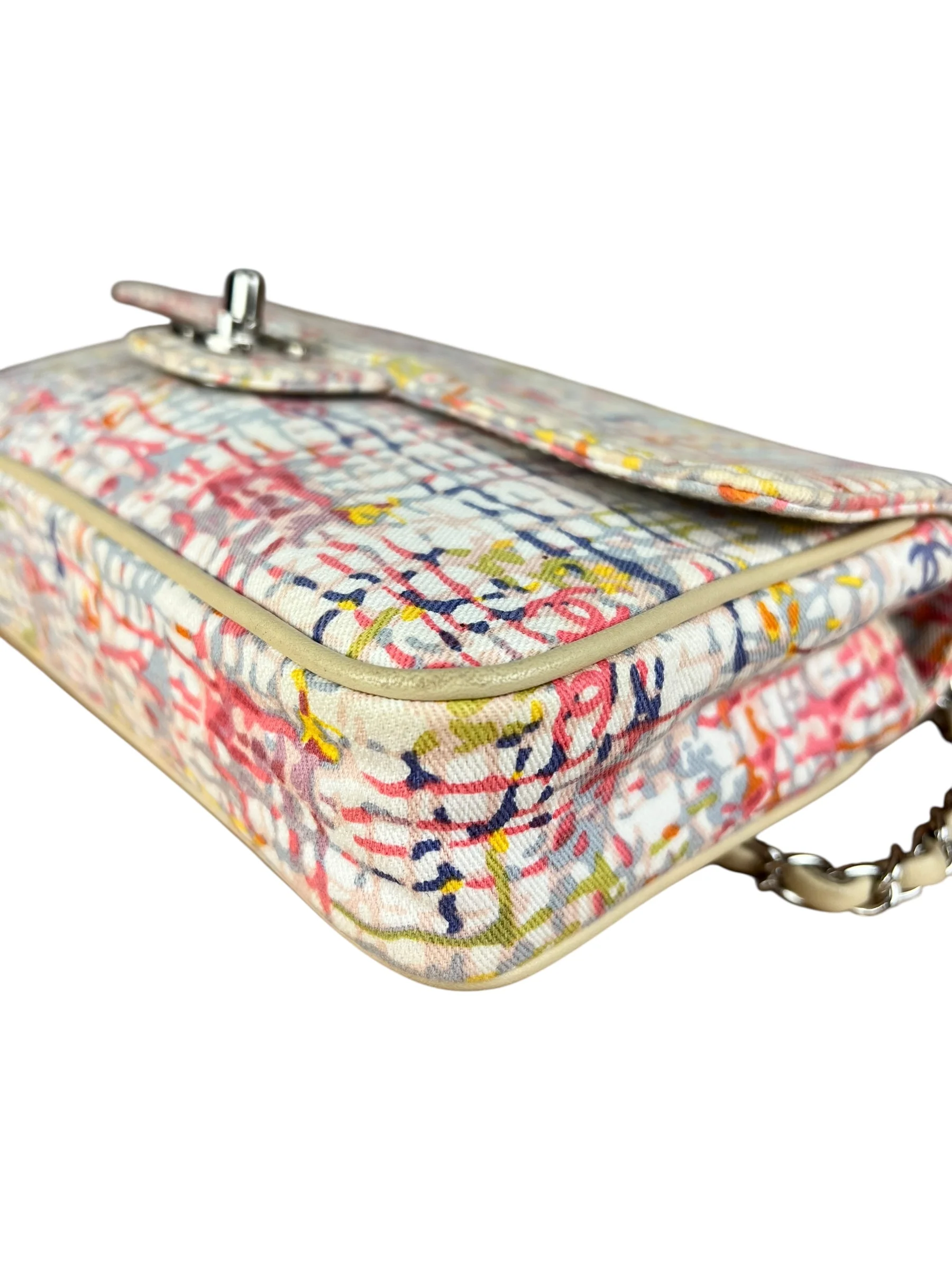 Chanel Small Watercolor Cover Canvas Flap Bag 2004 - Image 16