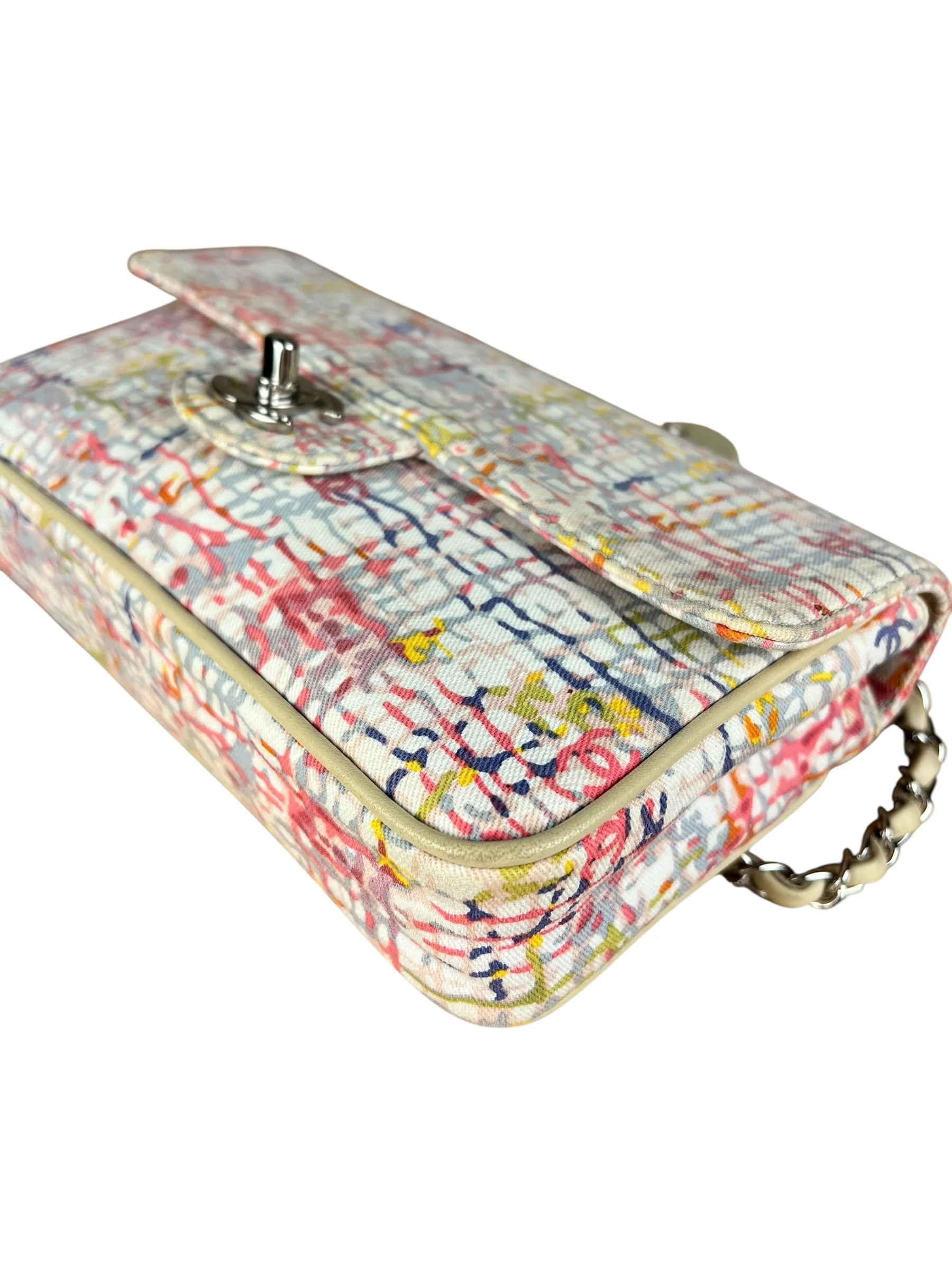 Chanel Small Watercolor Cover Canvas Flap Bag 2004 - Image 20