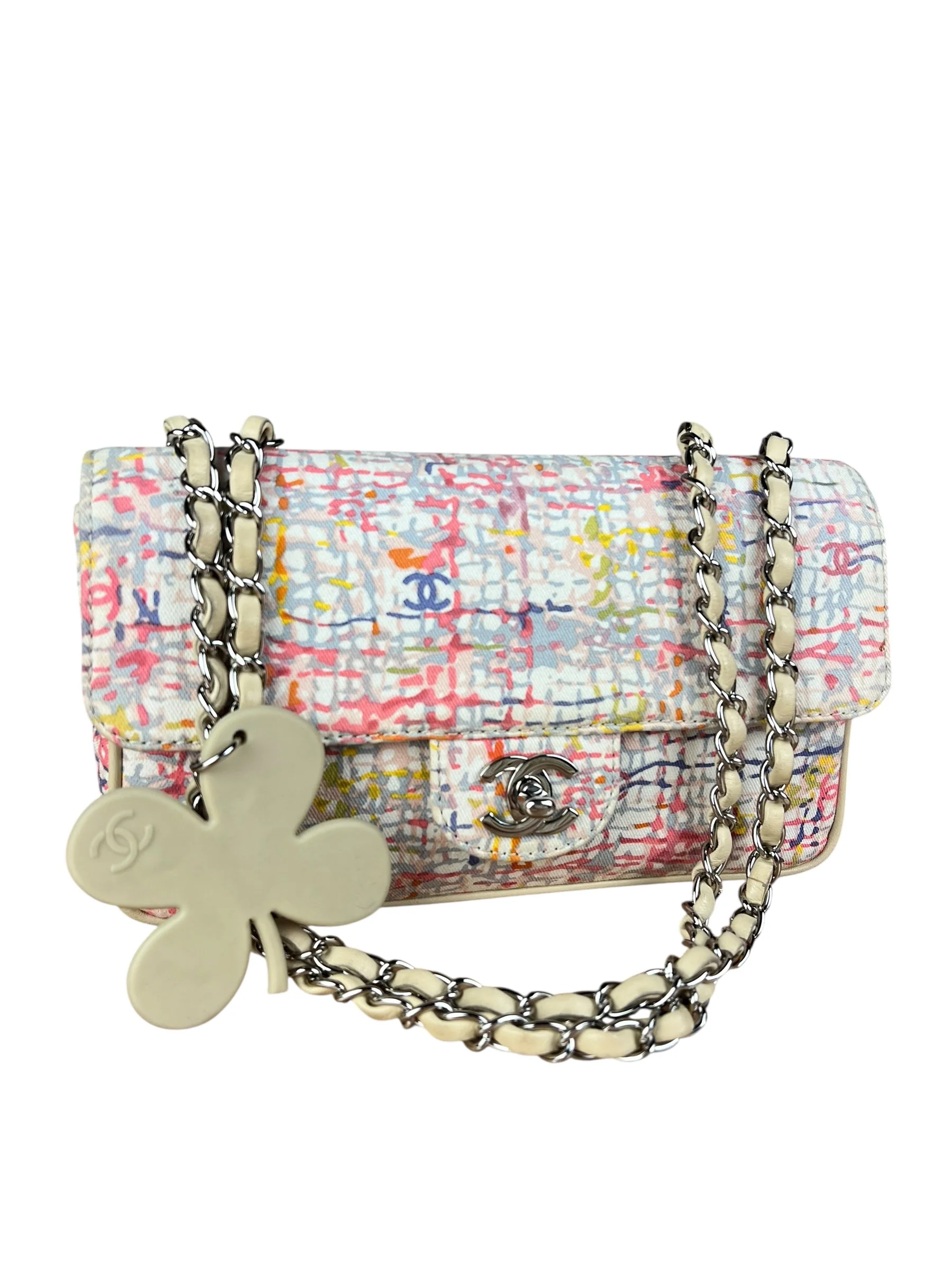 Chanel Small Watercolor Cover Canvas Flap Bag 2004 - Image 5