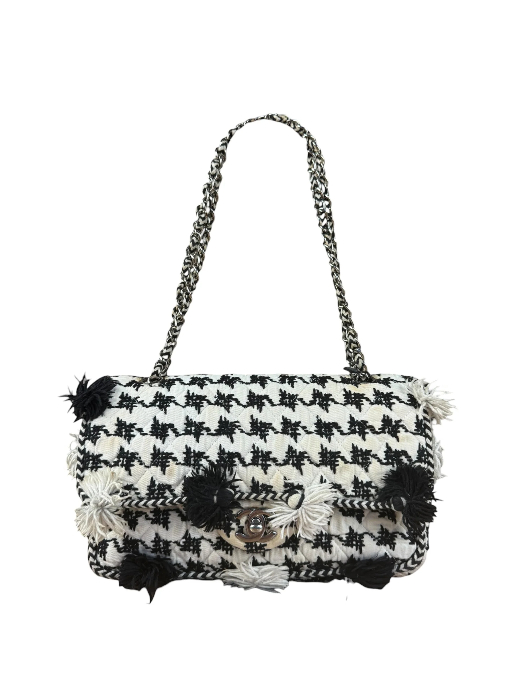 Chanel Tweed Woven Medium Classic Double Flap Bag 2014 - Image 19
