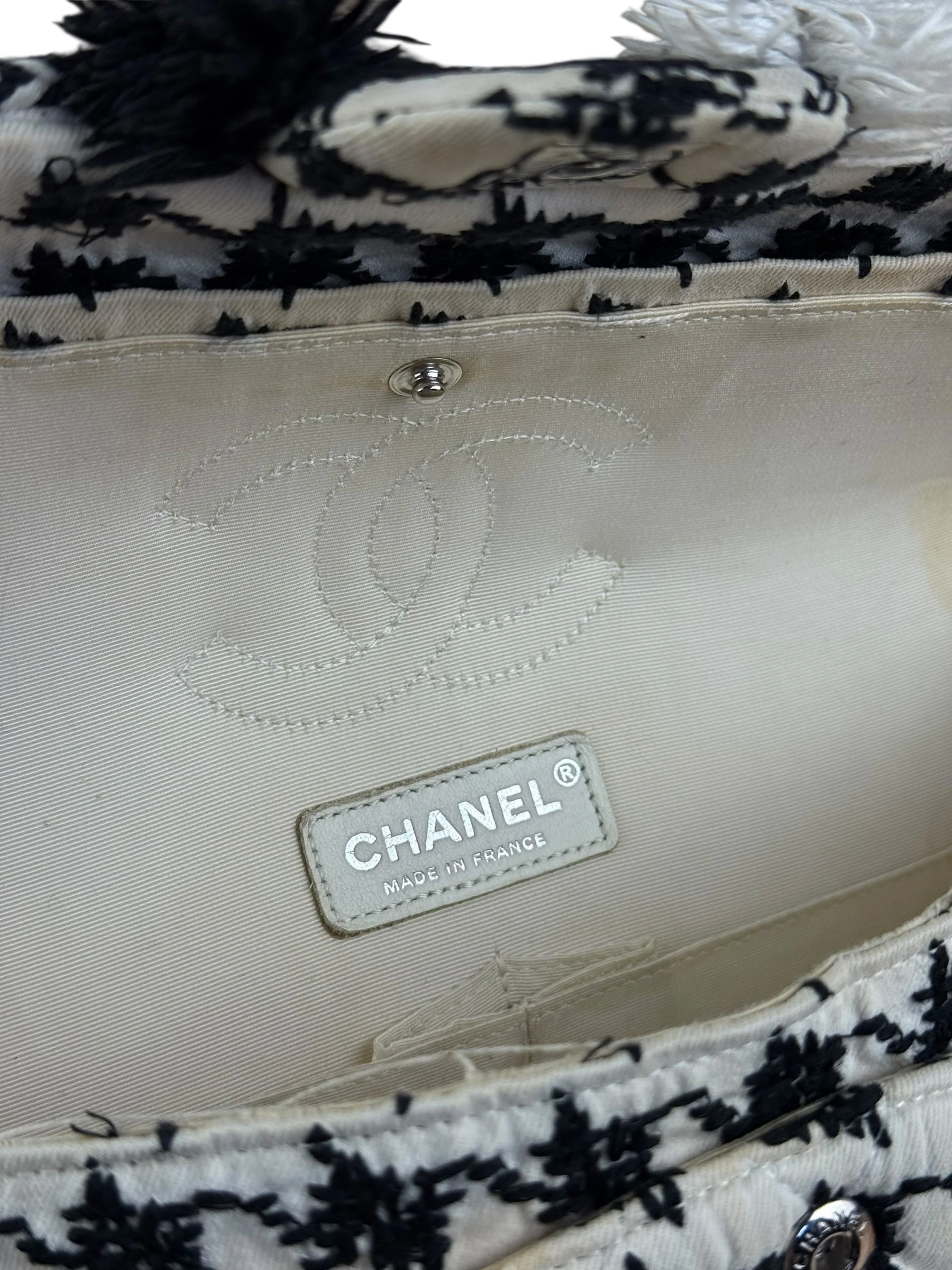 Chanel Tweed Woven Medium Classic Double Flap Bag 2014 - Image 23
