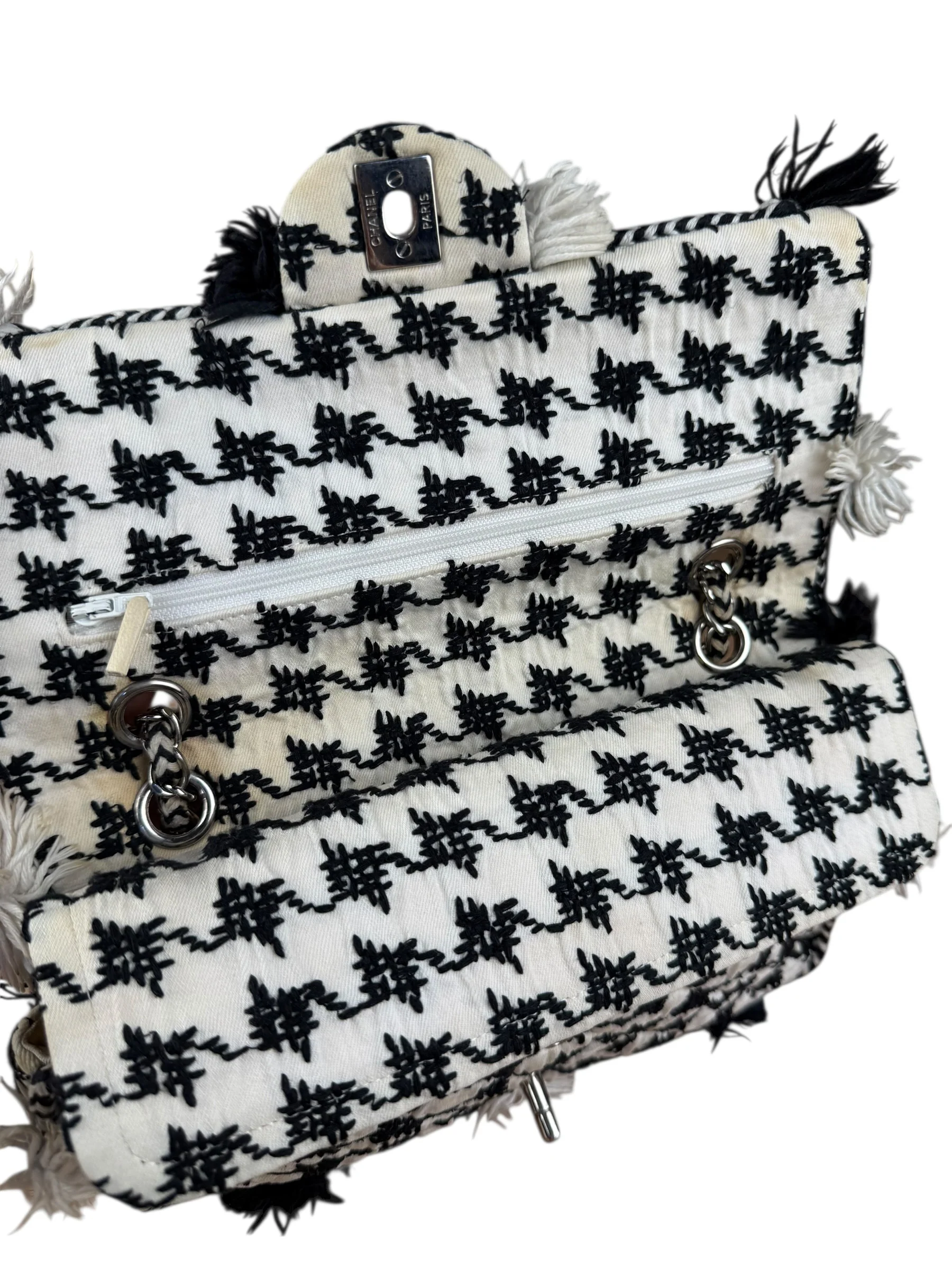 Chanel Tweed Woven Medium Classic Double Flap Bag 2014 - Image 27