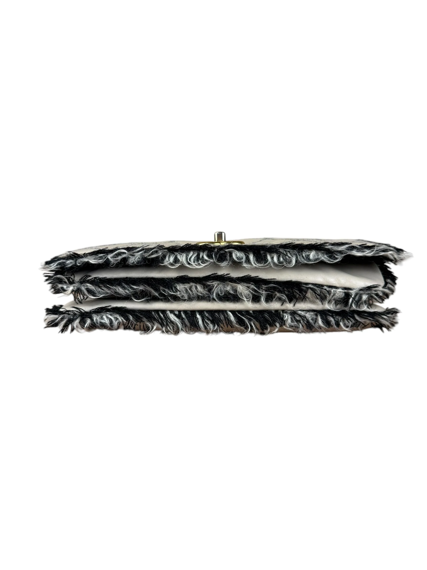 Chanel Tweedy Quilted Leather Fringe Flap Bag 2011 - Image 12