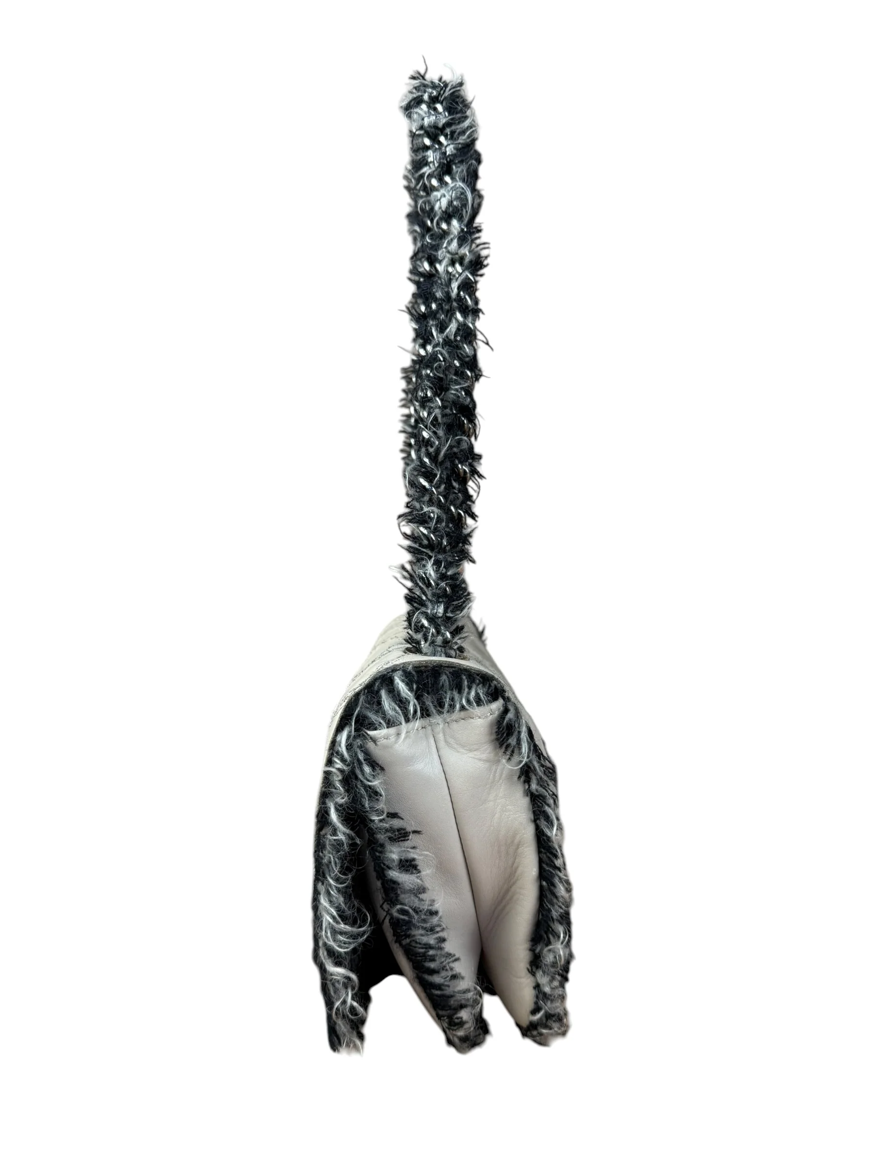Chanel Tweedy Quilted Leather Fringe Flap Bag 2011 - Image 6
