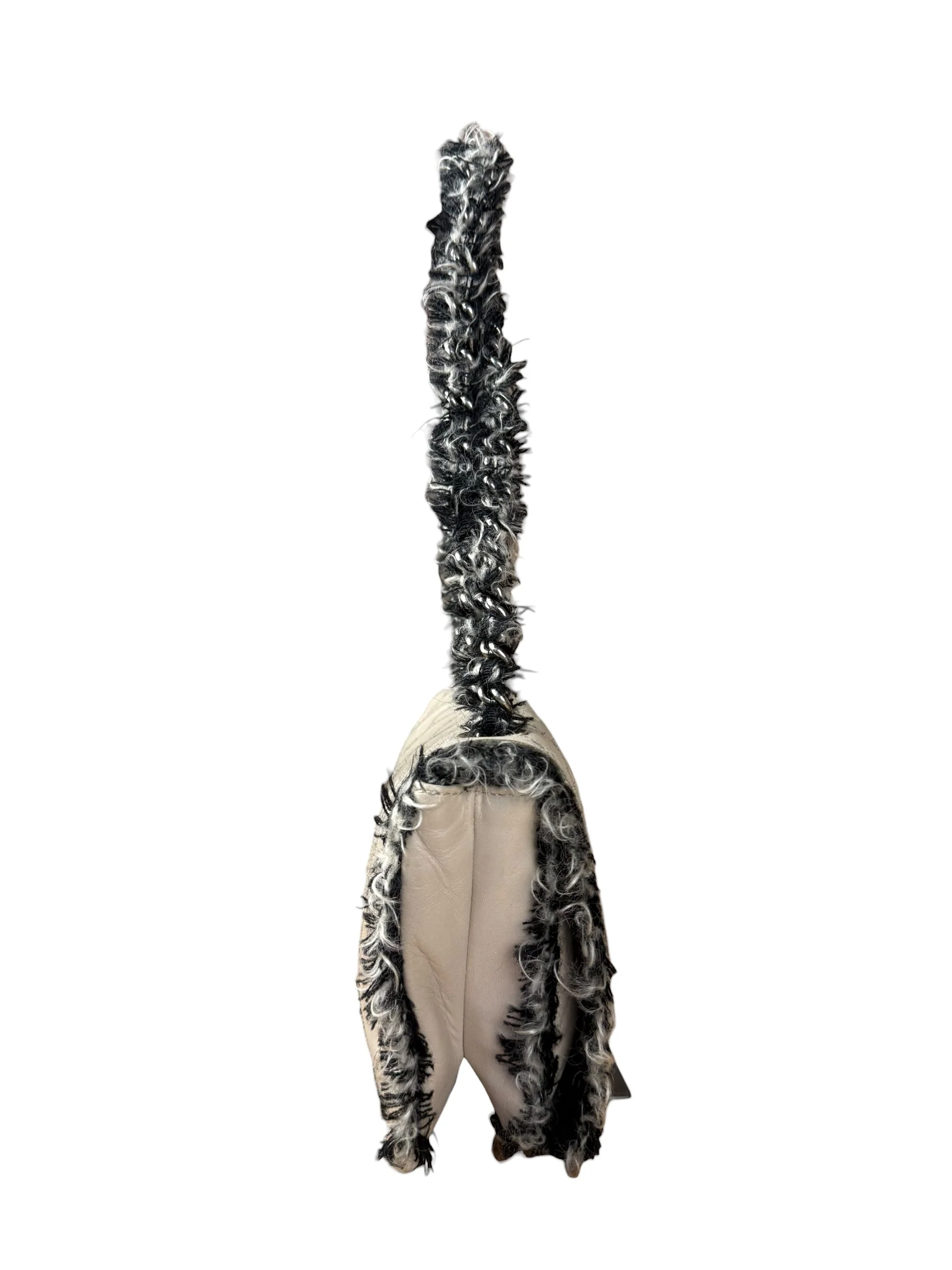 Chanel Tweedy Quilted Leather Fringe Flap Bag 2011 - Image 8