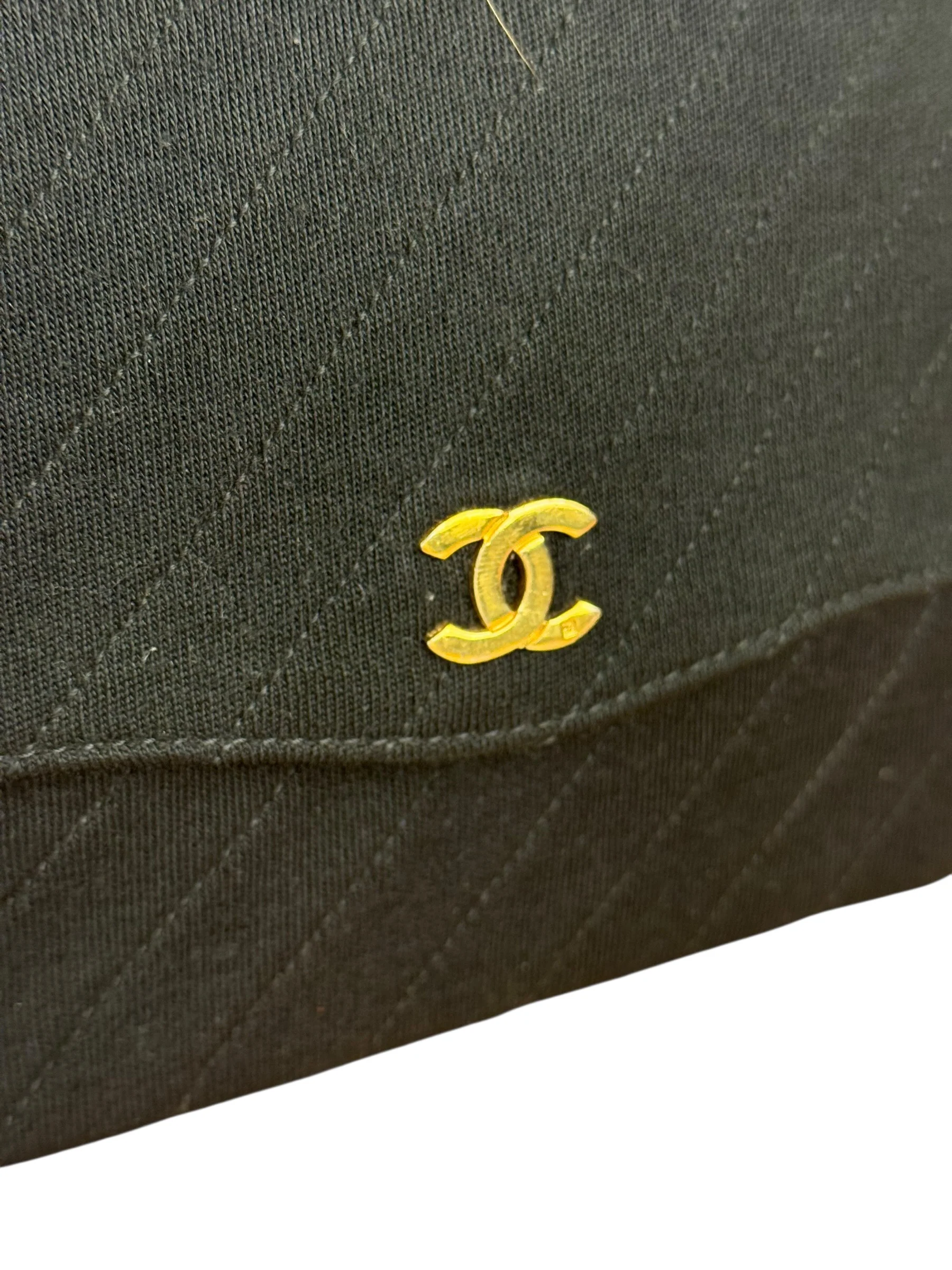Chanel Vintage Black Cotton Quilted Flap Bag - Image 12