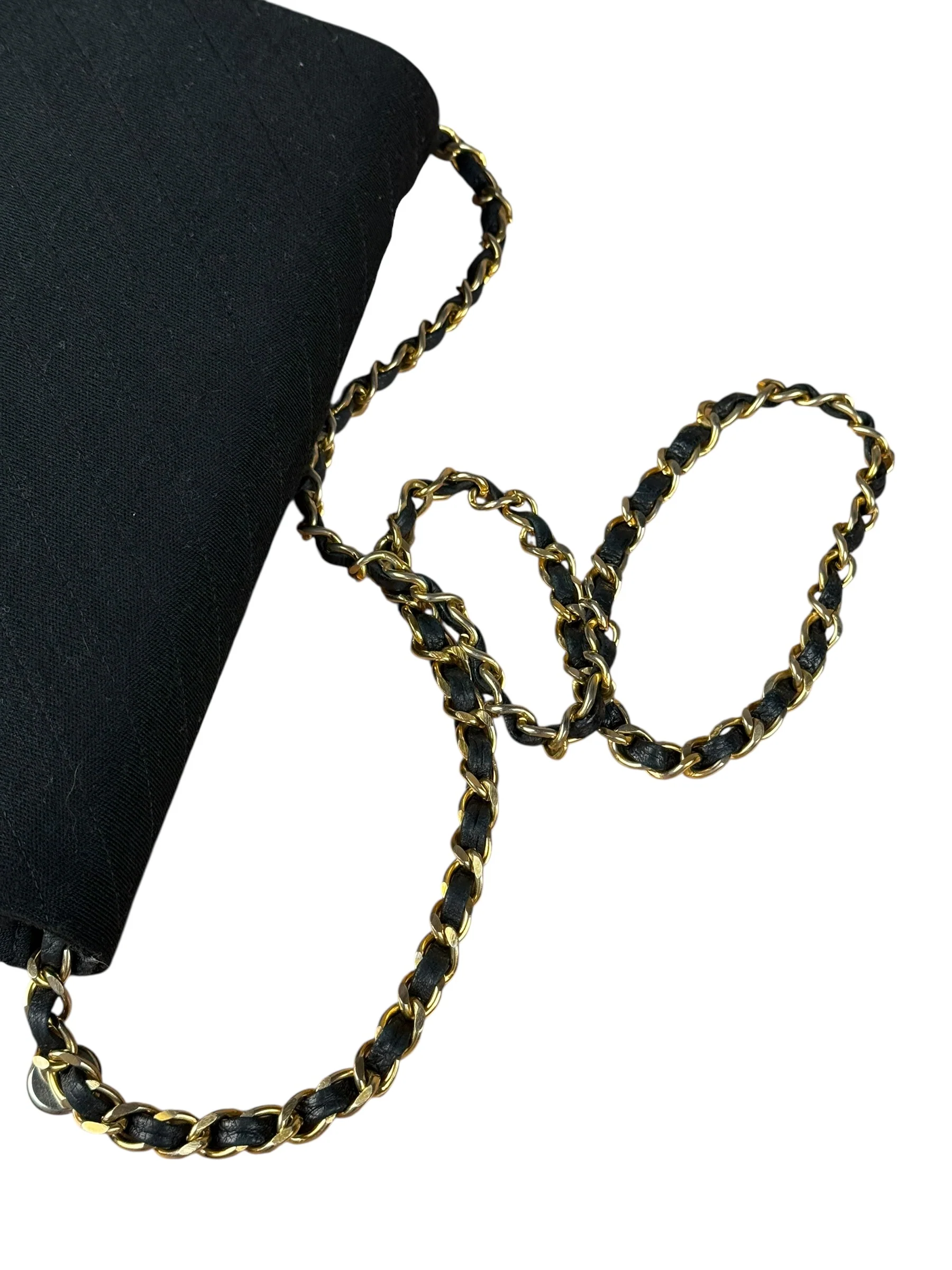 Chanel Vintage Black Cotton Quilted Flap Bag - Image 15