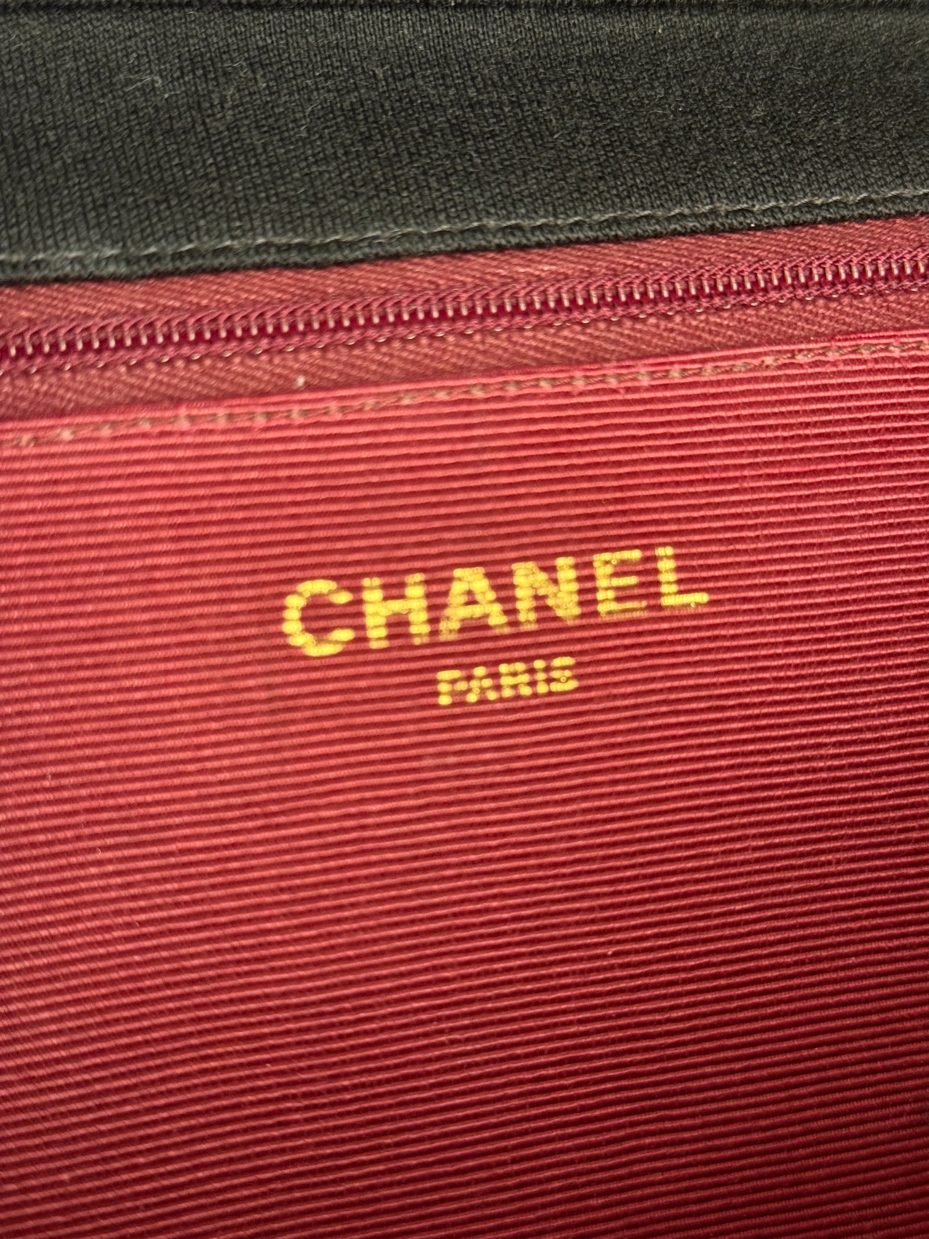 Chanel Vintage Black Cotton Quilted Flap Bag - Image 19