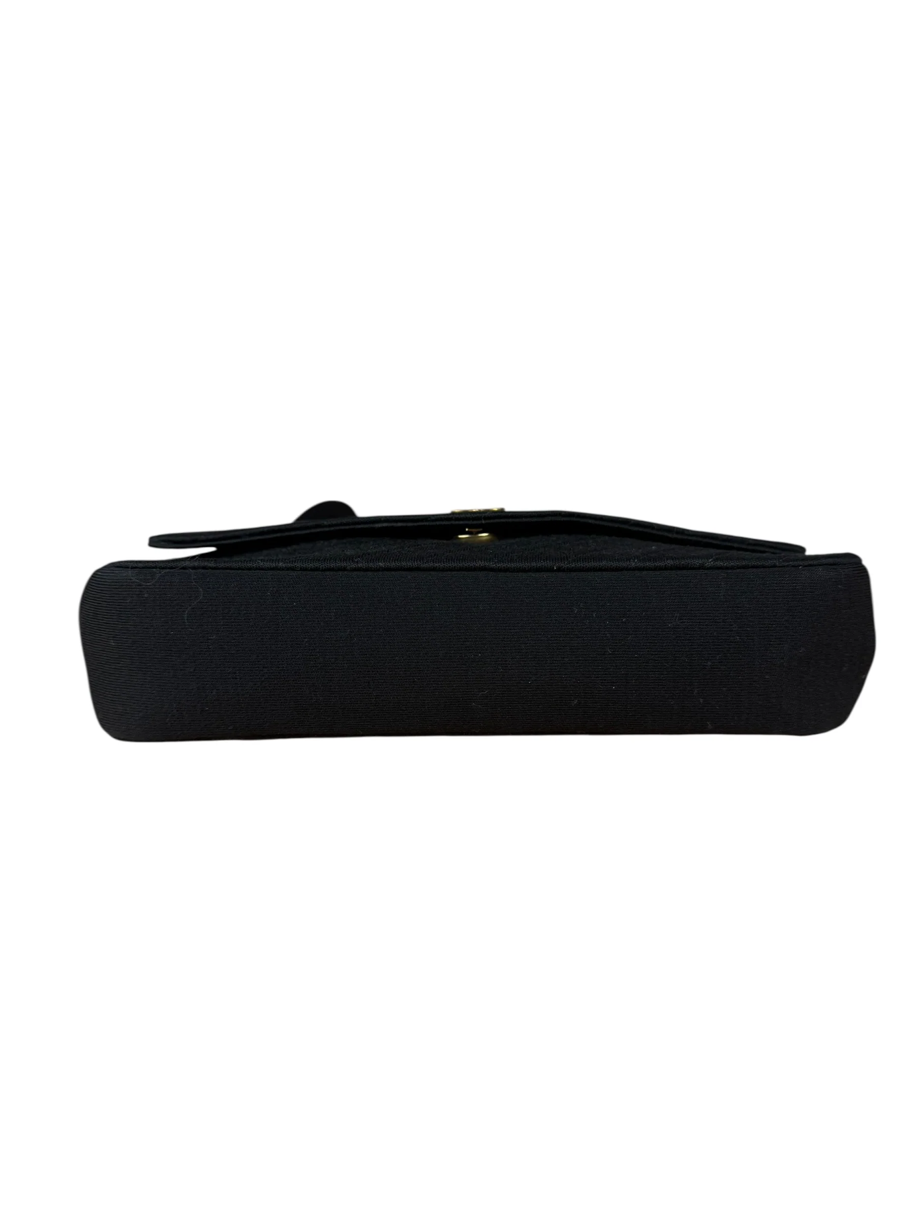 Chanel Vintage Black Cotton Quilted Flap Bag - Image 9