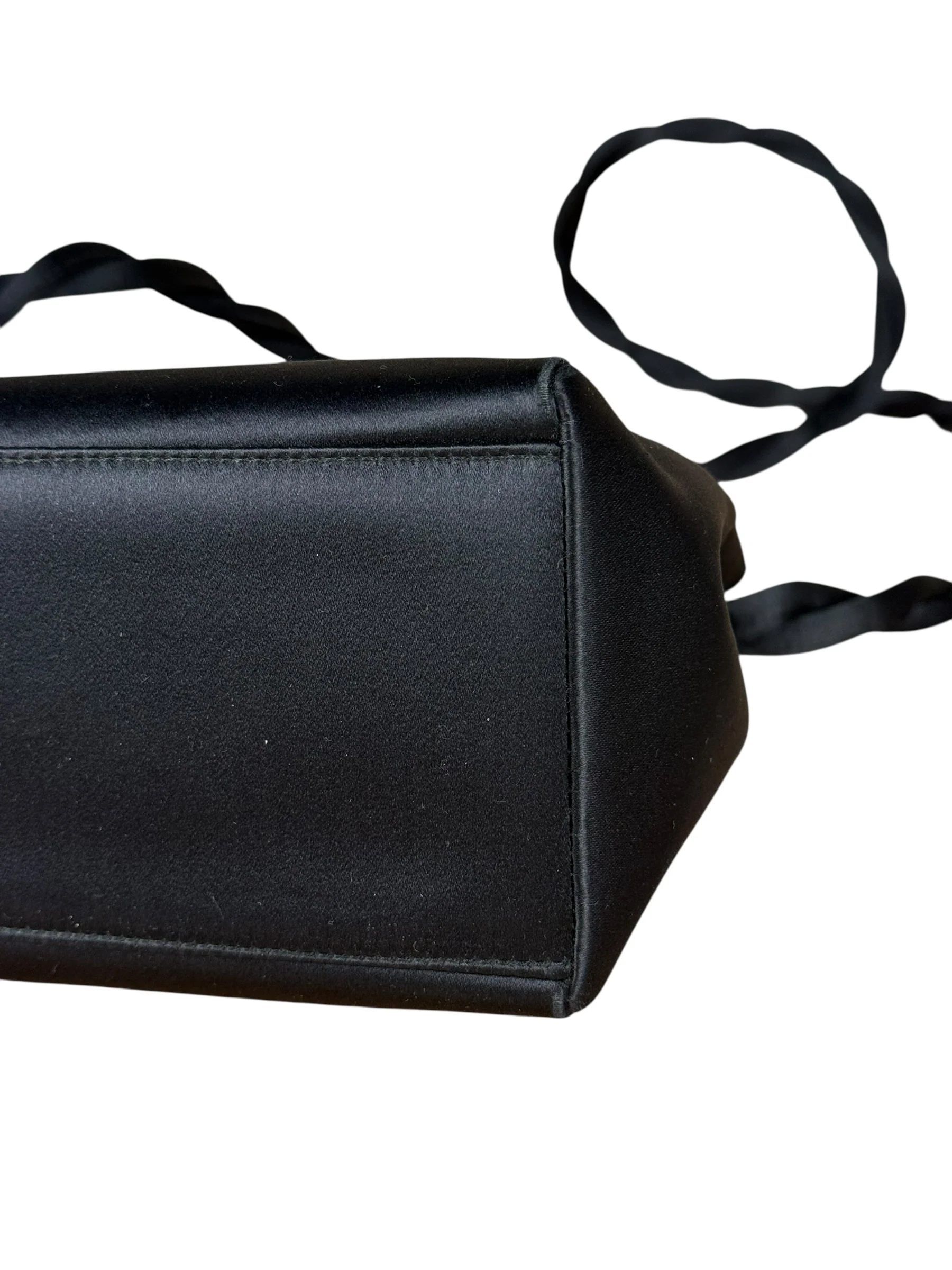 Chanel Vintage Black Mini Satin Flap Braided Shoulder Bag - Image 10