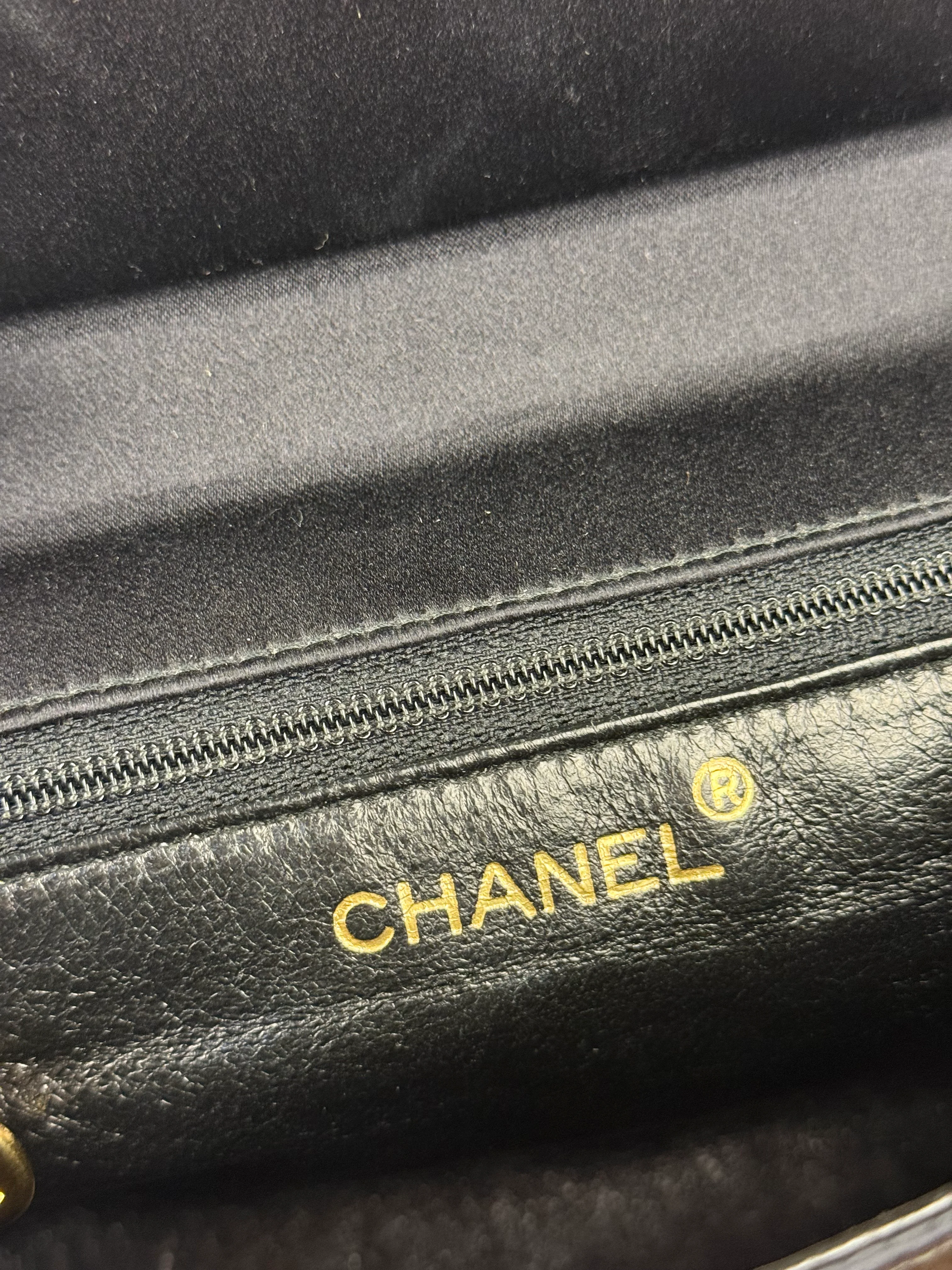 Chanel Vintage Black Mini Satin Flap Braided Shoulder Bag - Image 16