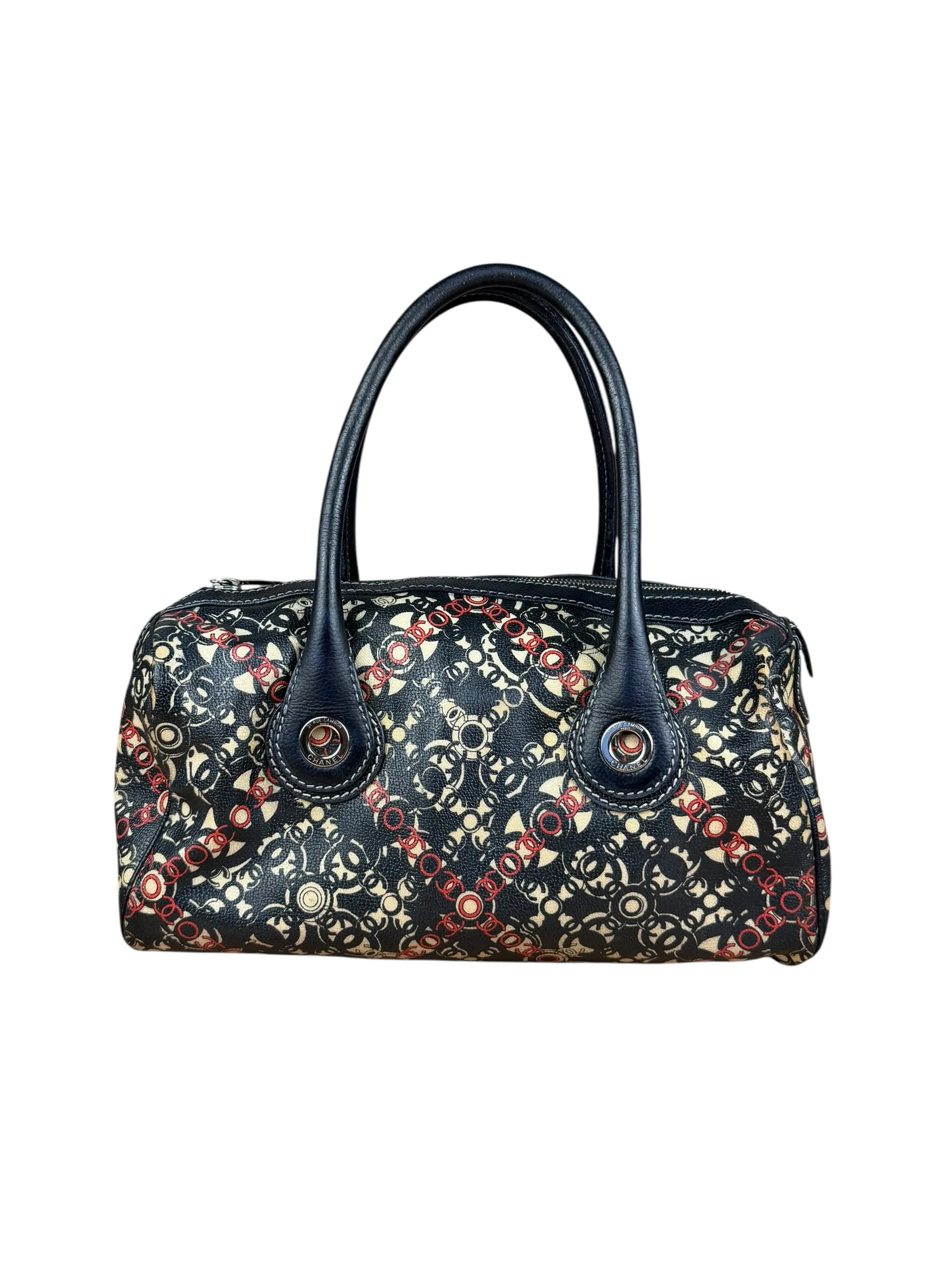 Chanel Vintage Coco Optic Bowler Bag 2006 - Image 10