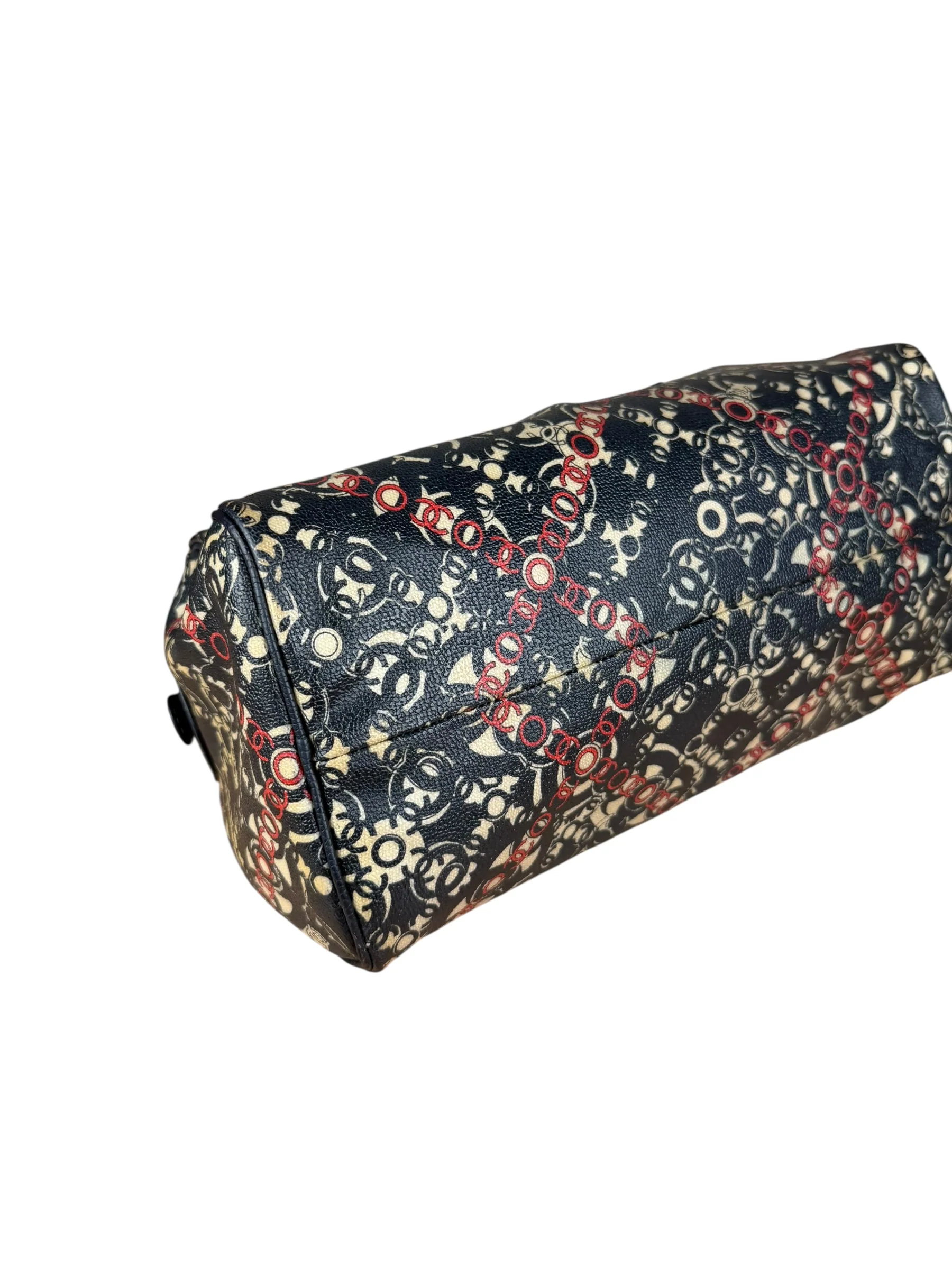 Chanel Vintage Coco Optic Bowler Bag 2006 - Image 14