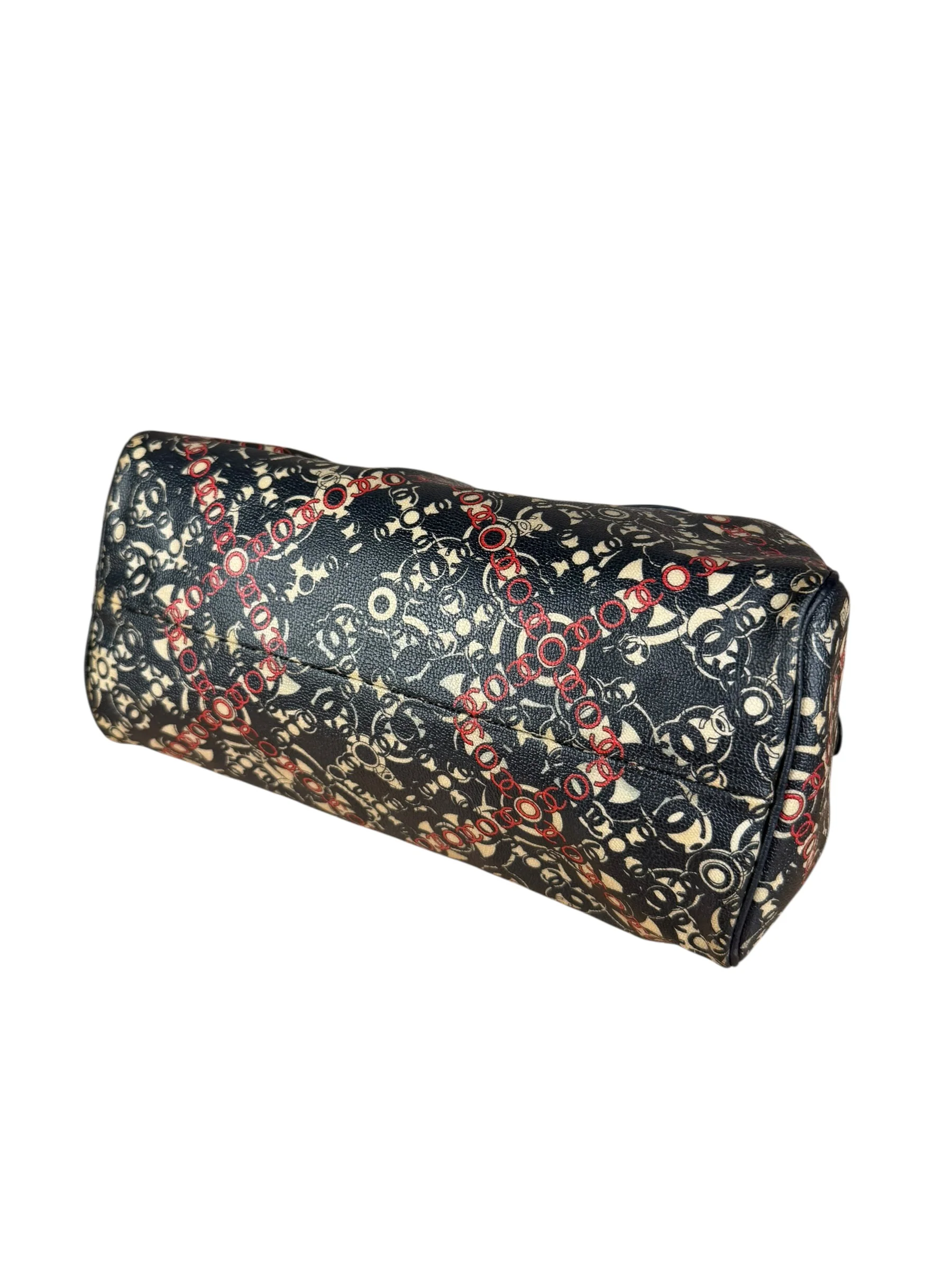 Chanel Vintage Coco Optic Bowler Bag 2006 - Image 16