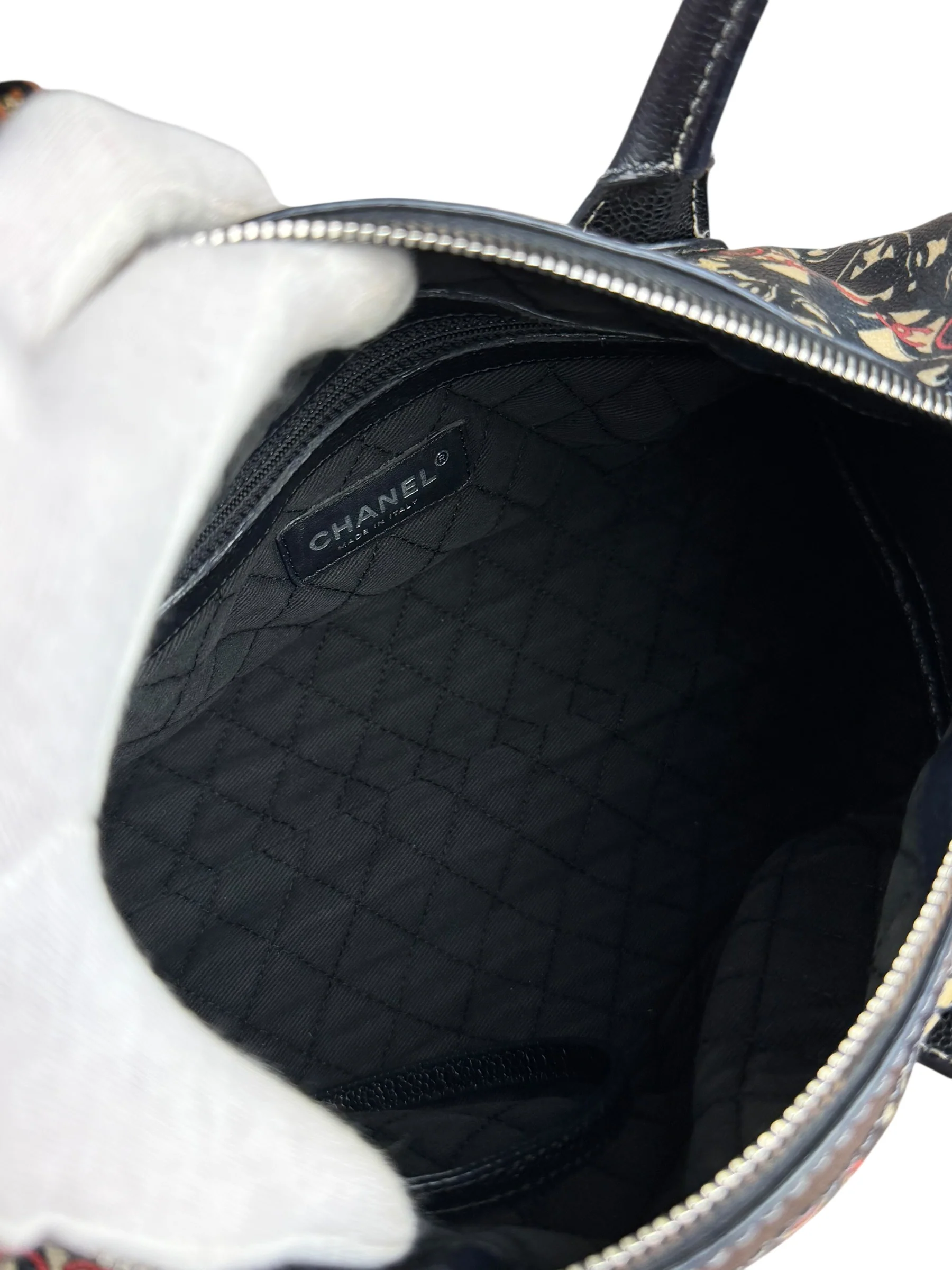 Chanel Vintage Coco Optic Bowler Bag 2006 - Image 17