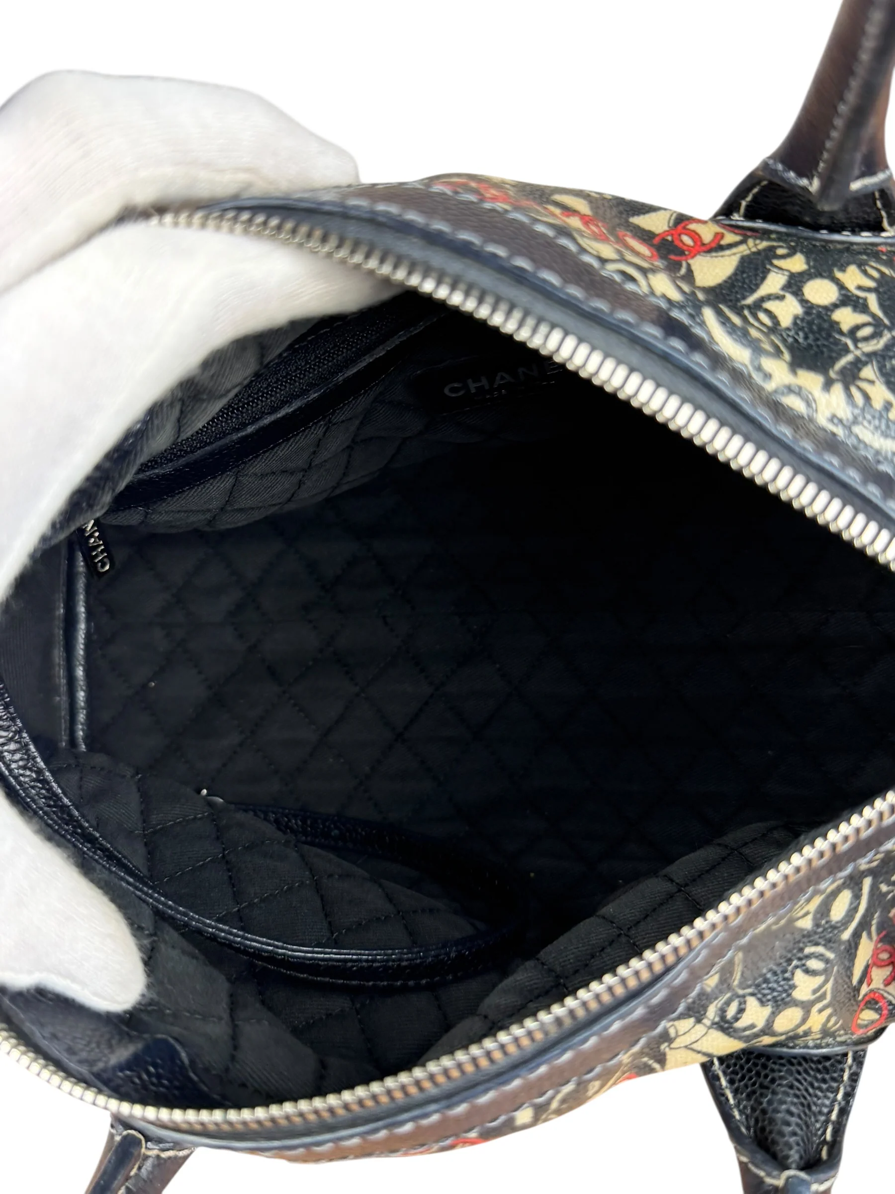 Chanel Vintage Coco Optic Bowler Bag 2006 - Image 18