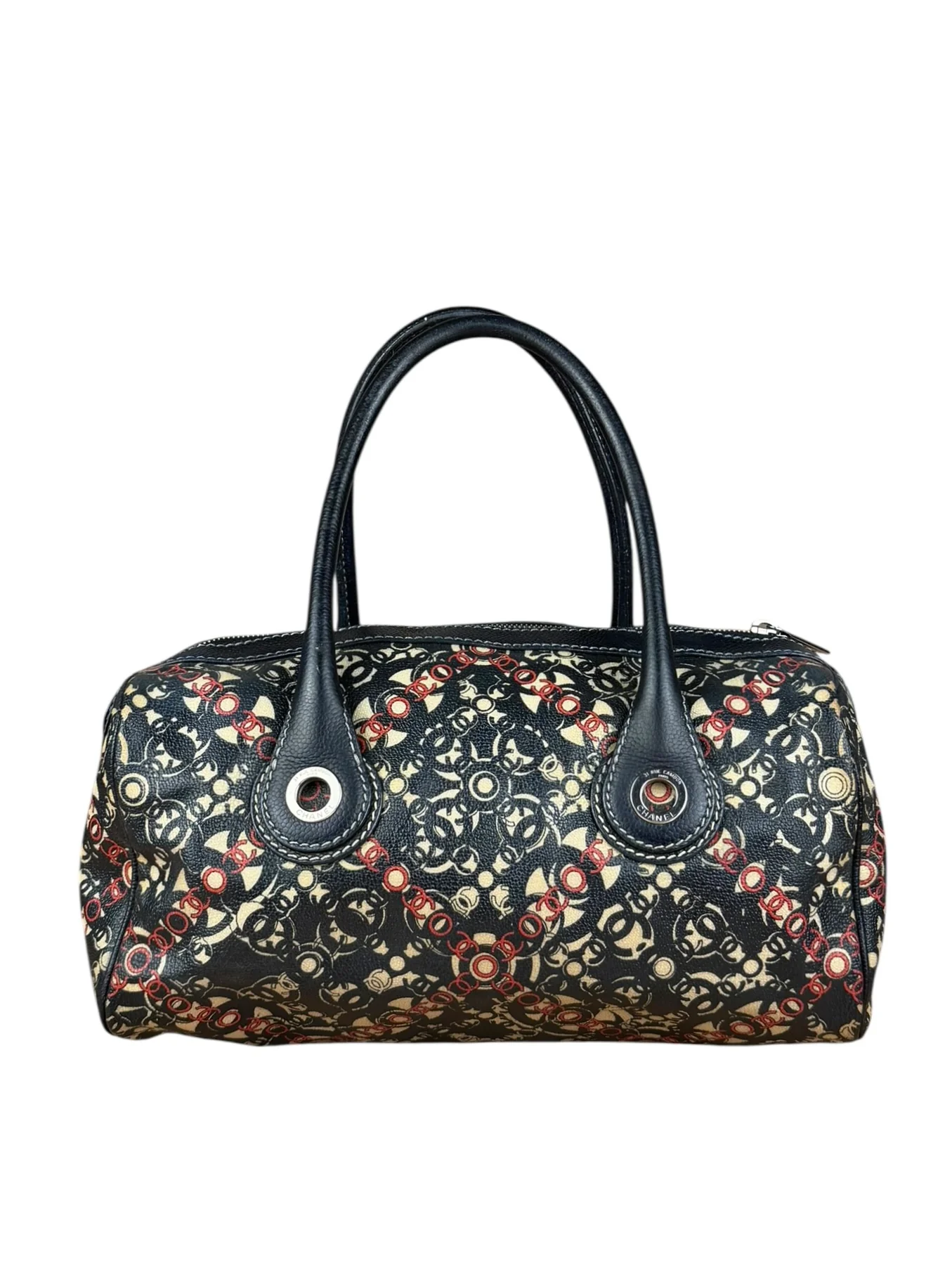Chanel Vintage Coco Optic Bowler Bag 2006 - Image 2