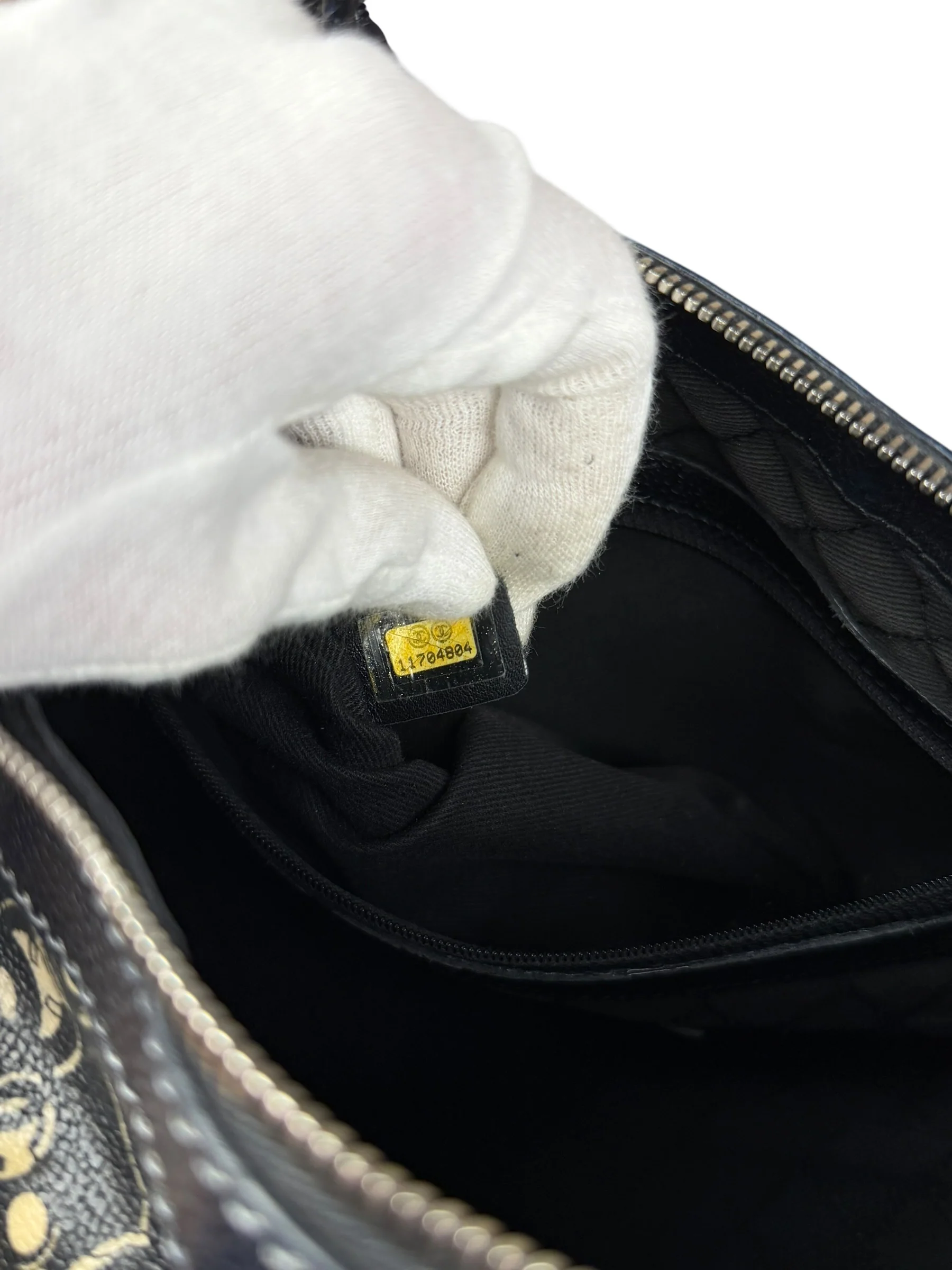 Chanel Vintage Coco Optic Bowler Bag 2006 - Image 24