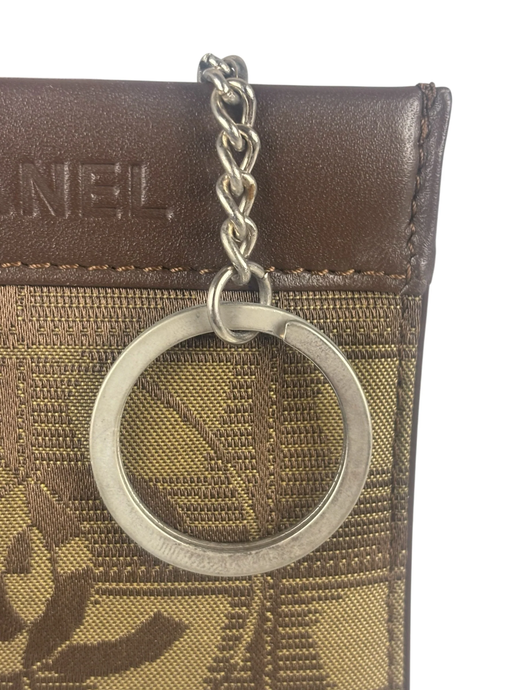 Chanel Vintage Travel Line Brown Key Pouch 2002 - Image 7