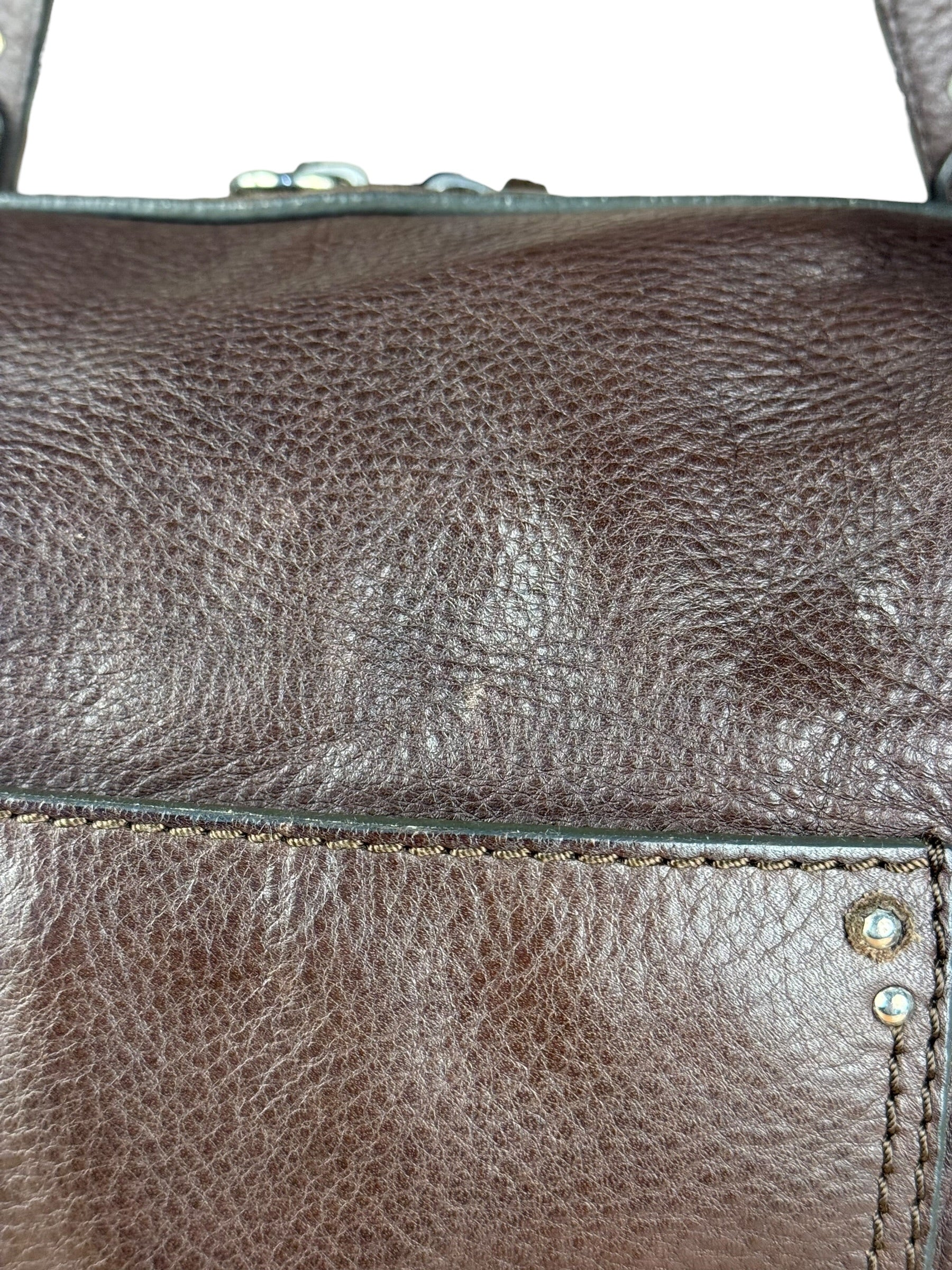 Chloé Brown Leather Mr. Paddington Boston Bag - Image 10